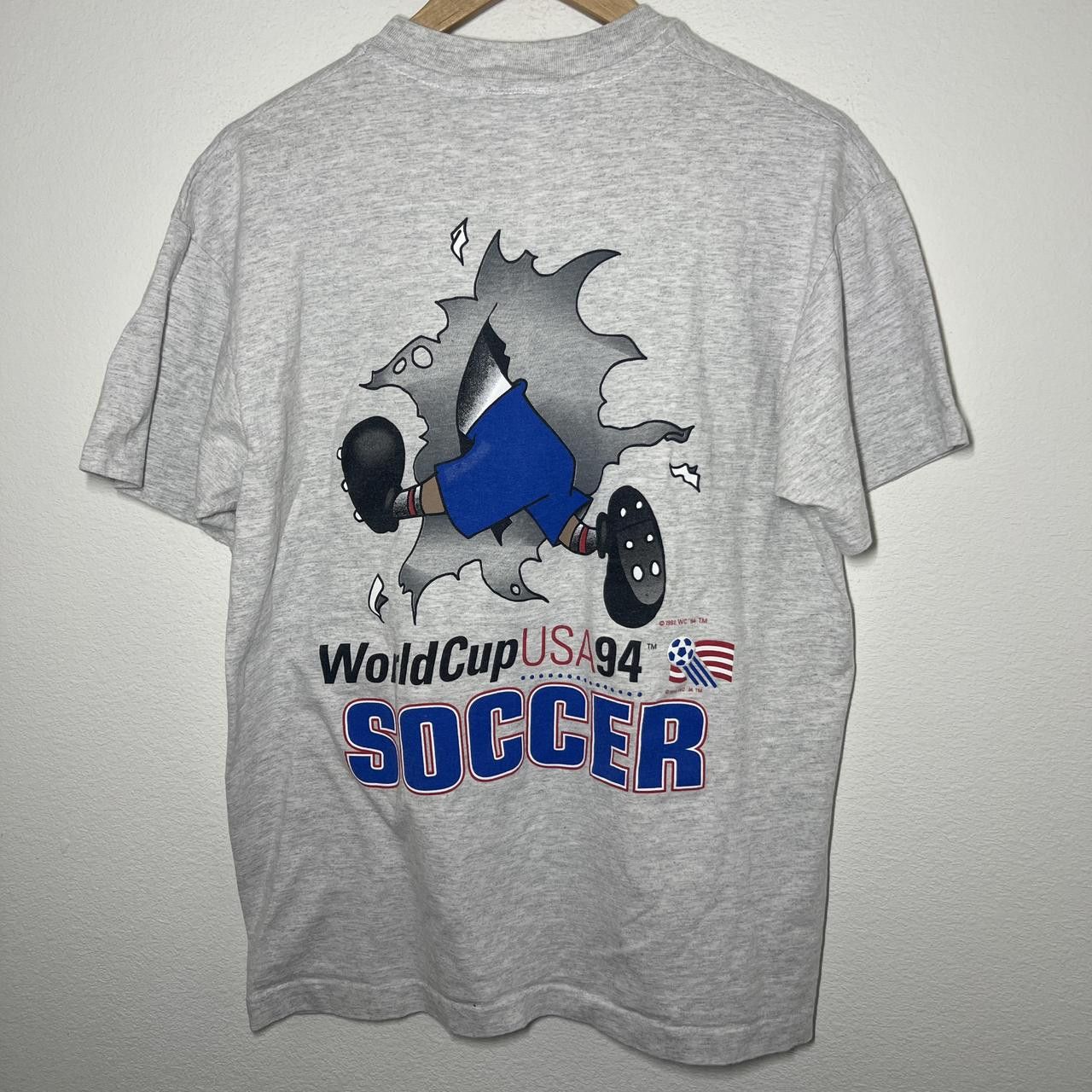 Nutmeg 1994 World Cup USA Striker Breakthrough Nutmeg T-Shirt Size US L / EU 52-54 / 3 - 6 Thumbnail