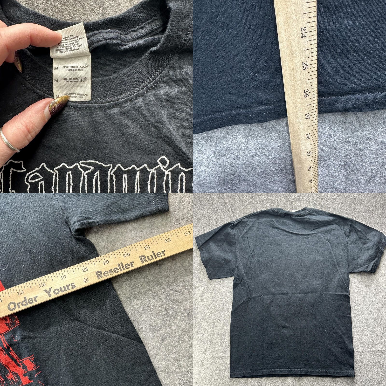 Gildan Gildan Landmine Marathon Shirt Mens Medium Black Graphic Tee Death Metal Band Size US M / EU 48-50 / 2 - 9 Thumbnail