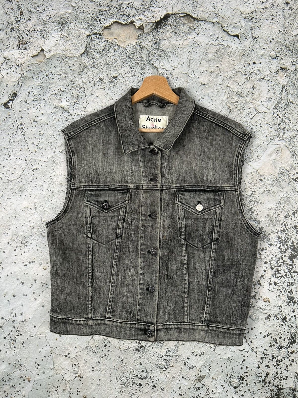Acne Studios Acne Studios Denim Vest Designer Streetwear Jeans Avantgarde Size US S / EU 44-46 / 1 - 1 Thumbnail
