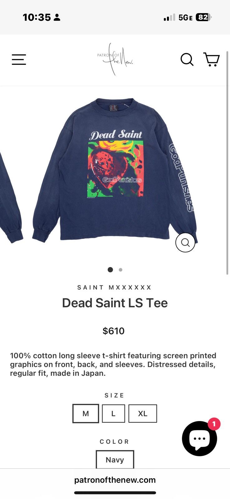 Saint Michael Saint Michael god punishes L/S Size US M / EU 48-50 / 2 - 4 Thumbnail