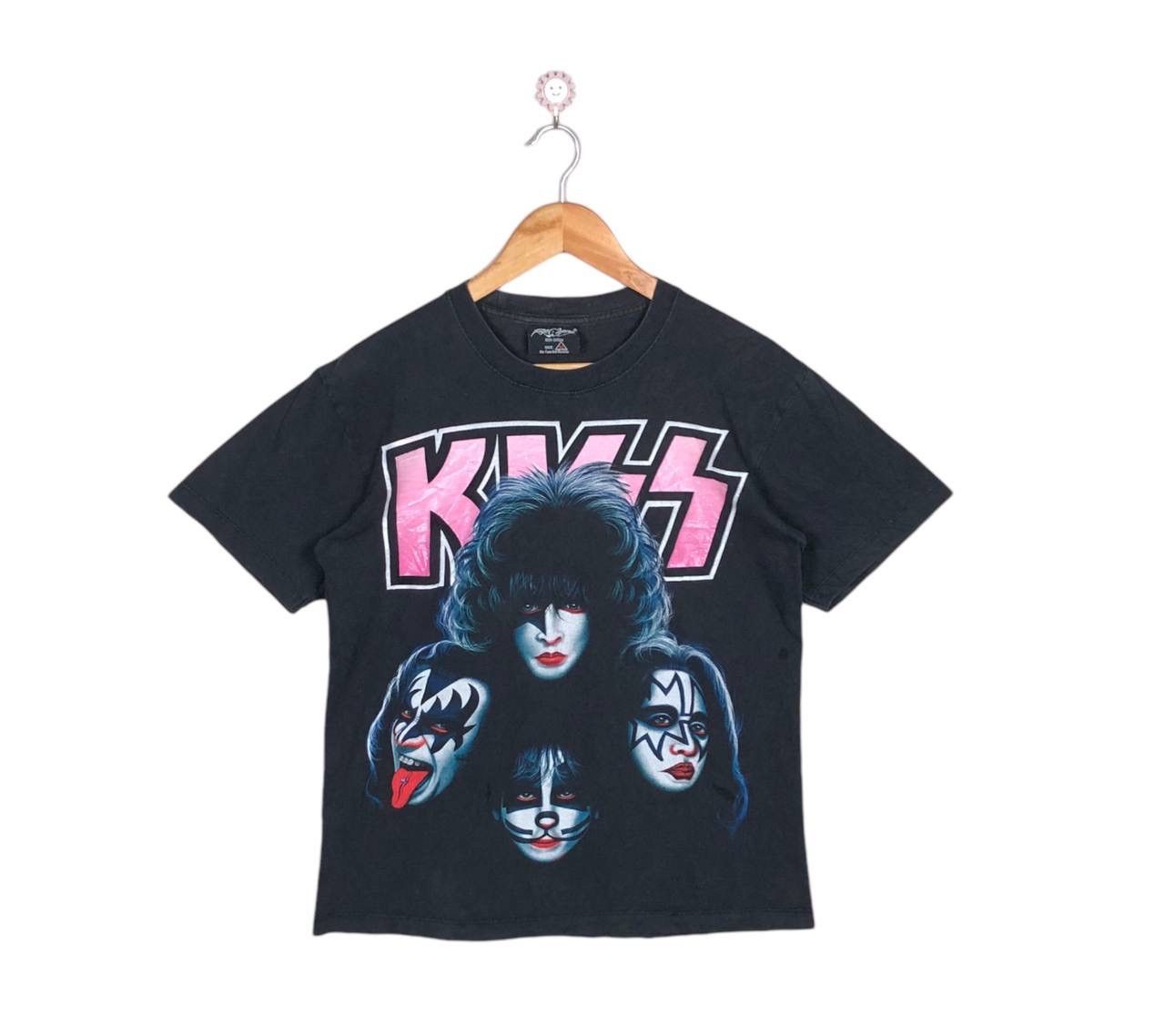 image of Band Tees x Kiss Band Vintage Kiss Rock Band Tee Shirt in Black, Men's (Size Medium)