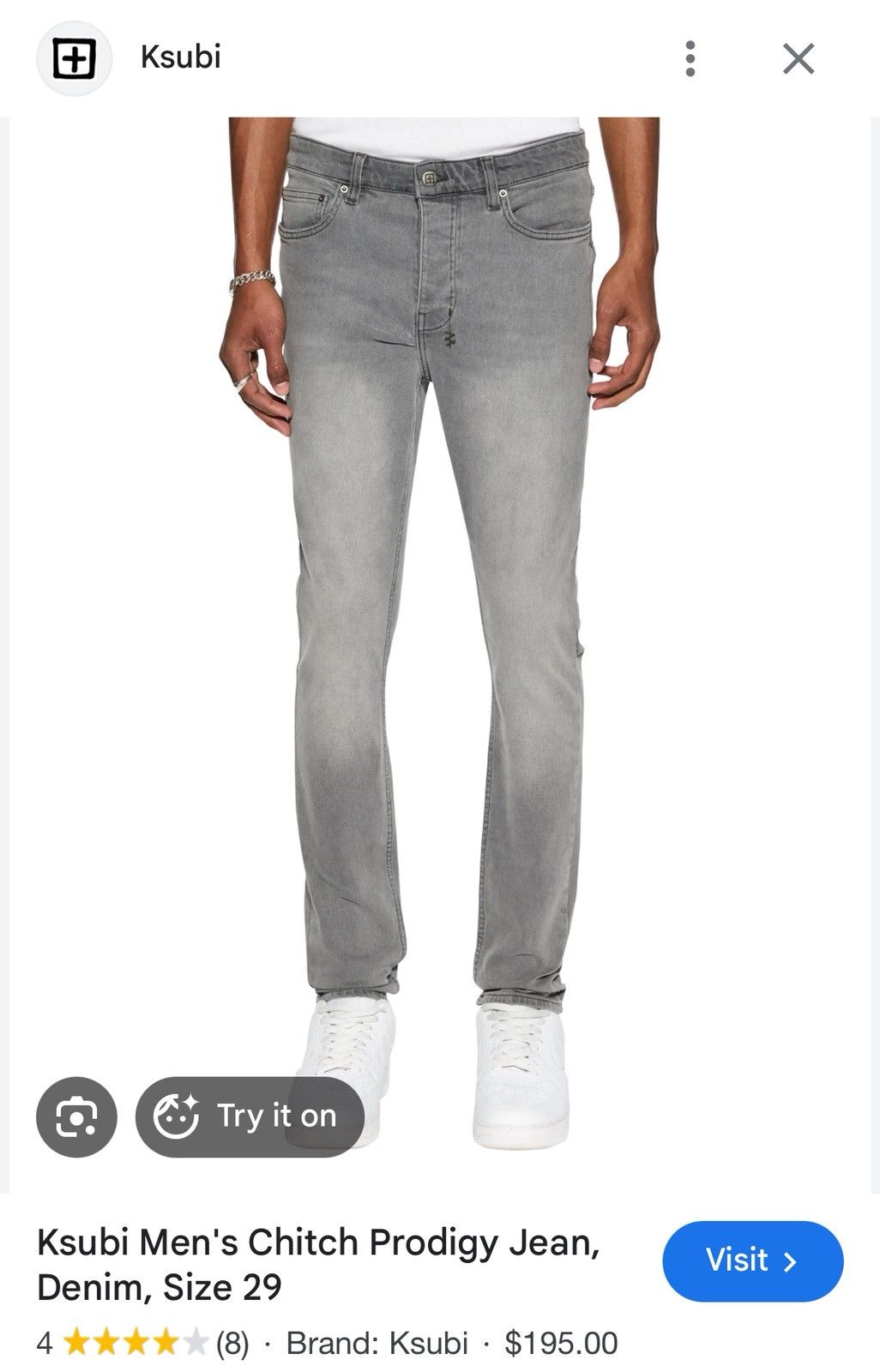 Ksubi Ksubi Chitch Prodigy Men’s Jeans Size 31 New With Tags Size US 31 - 7 Thumbnail