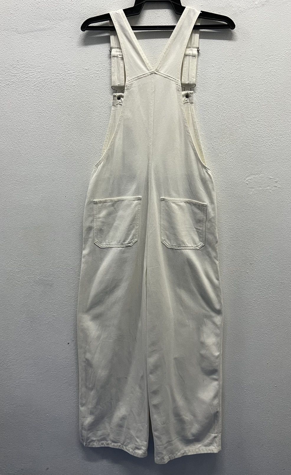 GU × Vintage GU White Denim Overalls - Size S Size US 32 / EU 48 - 2 Thumbnail