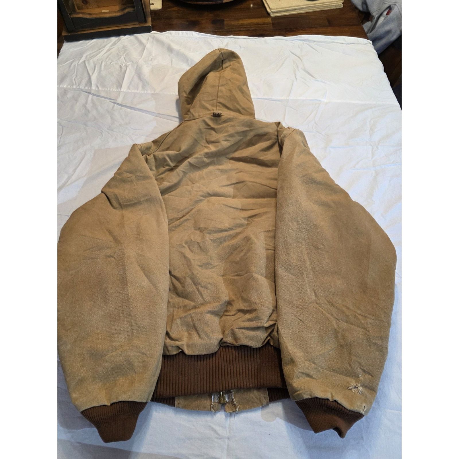 Carhartt Carhartt Tan Men's Size Xl Hooded Zipper Bomber USA Size US XL / EU 56 / 4 - 7 Thumbnail