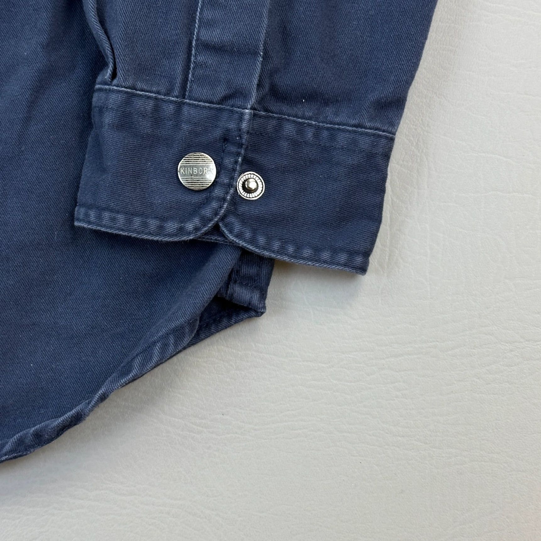 Vintage VINTAGE Kinboro Jeans Western Shirt Mens Large Heavyweight Snap Shacket Cowboy Shirt Size US L / EU 52-54 / 3 - 3 Thumbnail