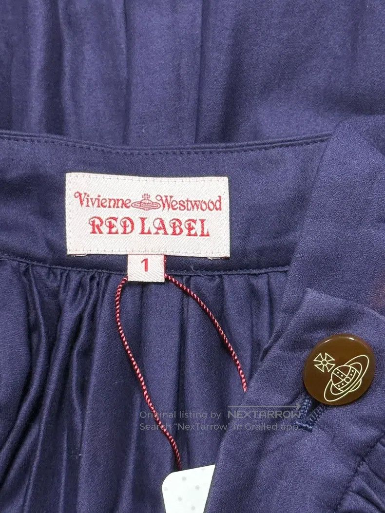 Vivienne Westwood Vivienne Westwood size 1 Navy Blue Irregular 3D Pleat Pleat Size 24" / US 00 / IT 34 - 6 Thumbnail