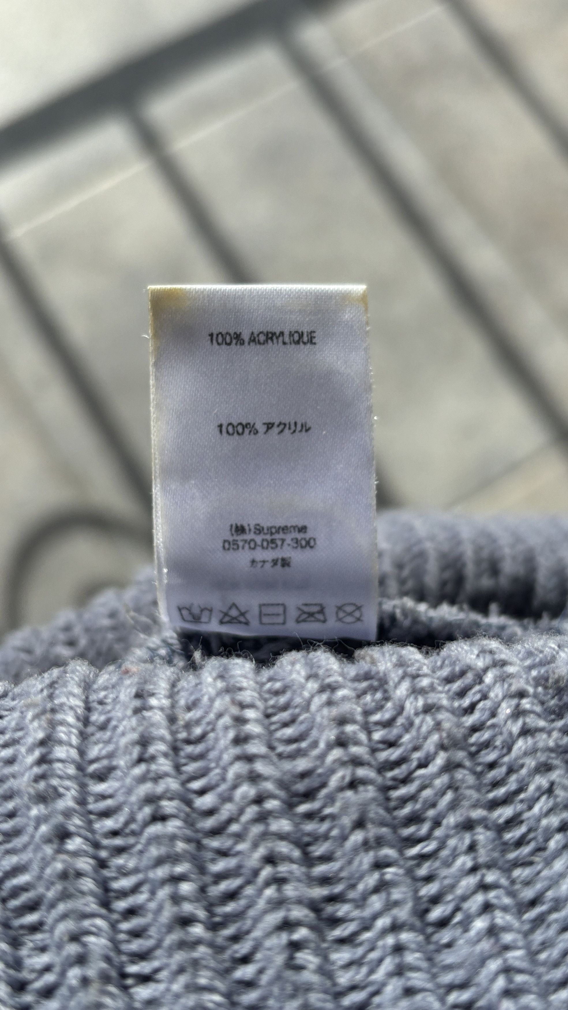 Supreme Supreme Loose Gauge Beanie (FW18) Slate Blue Size ONE SIZE - 4 Thumbnail