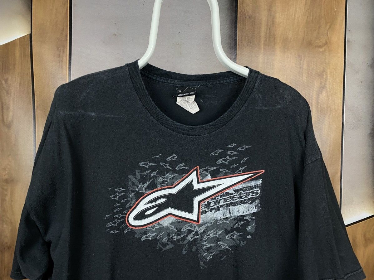 Alpinestars 🗻Vintage 90s T-Shirt Alpinstar Faded Big Logo VTG Tee🗻 Size US XL / EU 56 / 4 - 4 Thumbnail