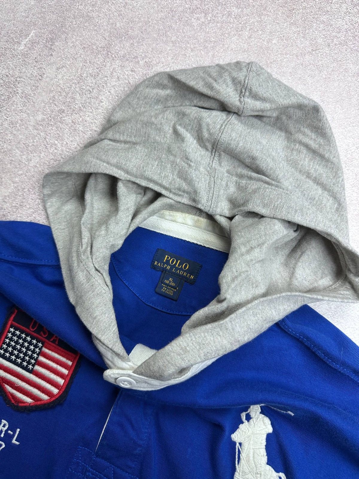 Polo Ralph Lauren Vintage Polo Ralph Lauren USA Flag Rugby Shirt Rare M Size US M / EU 48-50 / 2 - 4 Thumbnail