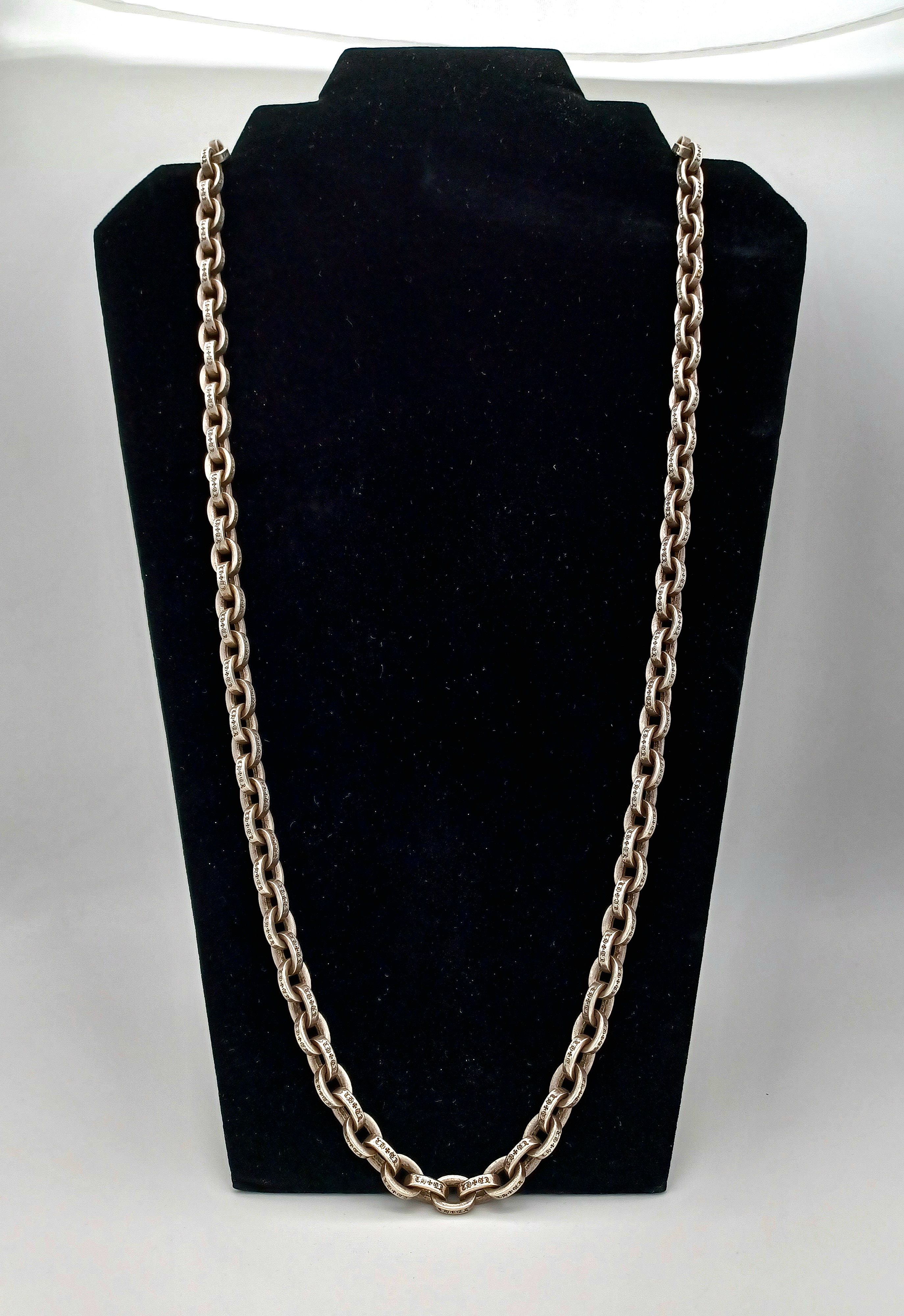 Chrome Hearts Chrome Hearts Large 8 mm 30 inch Paper Chain Necklace ...