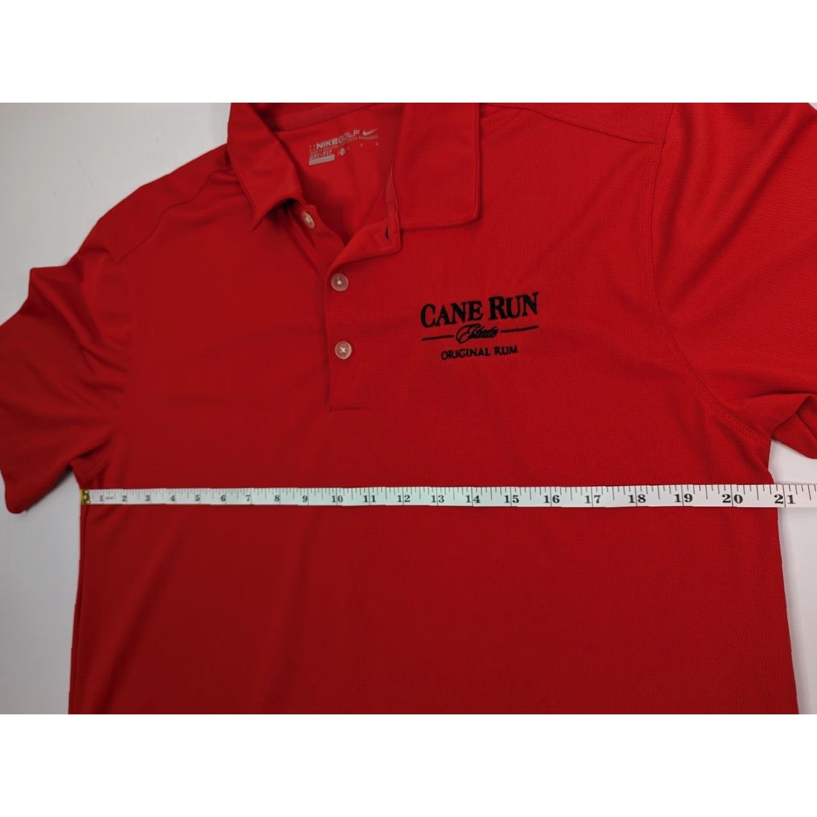 Nike Nike Golf Polo Shirt CANE RUN ESTATE ORIGINAL RUM Red 637167 M Nike Dri-Fit Men Short Sleeve Collared Polo Shirt Golf 100% Polyester Size M Red Size US M / EU 48-50 / 2 - 7 Thumbnail