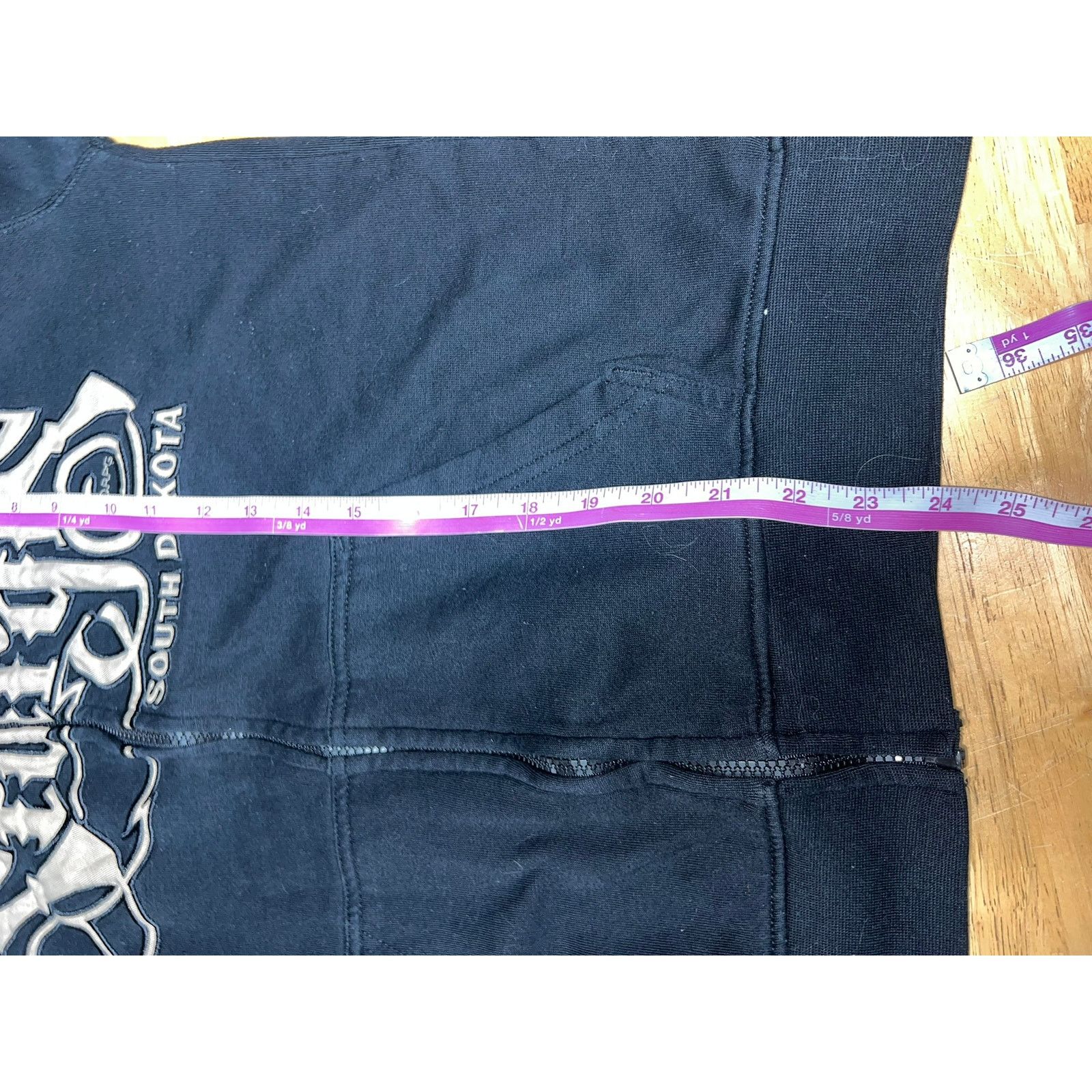 Vintage Y2K Sturgis Black Hoodie Full Zip UP South Dakota 2000s M Size US M / EU 48-50 / 2 - 10 Thumbnail