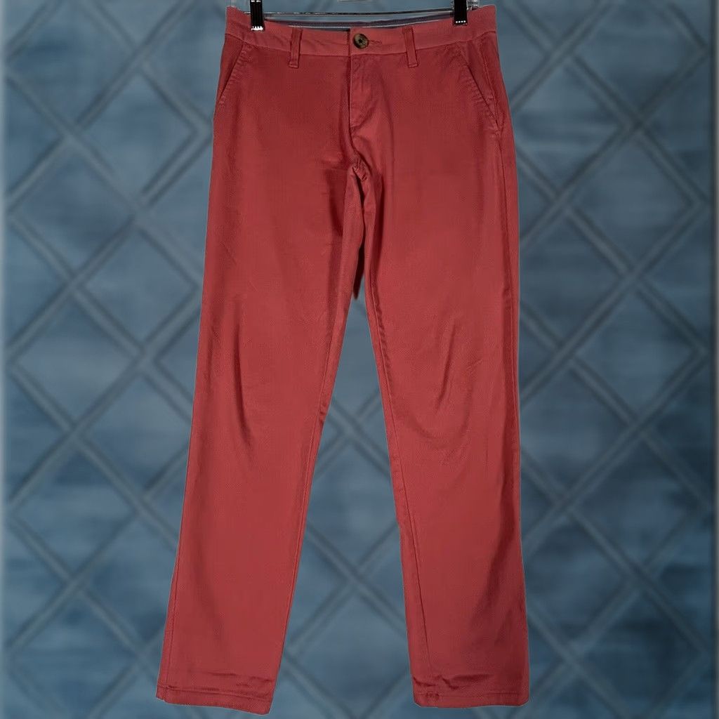 Tommy Hilfiger Tommy Hilfiger Pants Regular Fit Size 2 Mid Rise Pink Chino Women's Straight Button Zipper Elastic Stretch Casual Vector 2 Size 26" / US 2 / IT 38 - 1 Thumbnail