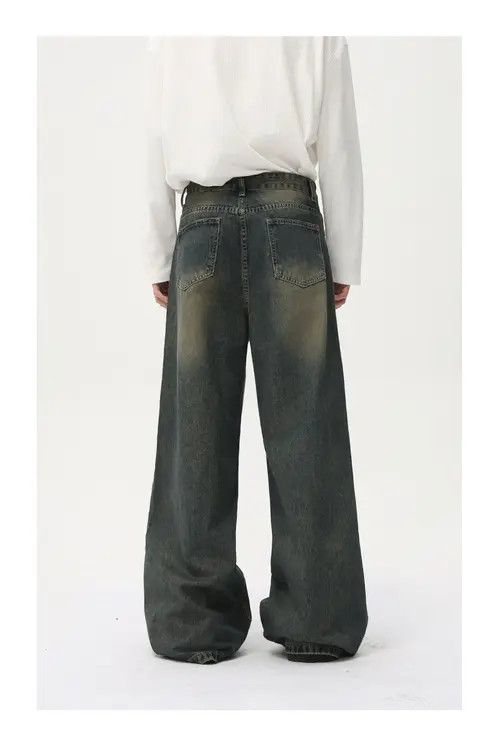 Jean Japanese retro distressed retro casual versatile jeans Size US 32 / EU 48 - 6 Thumbnail