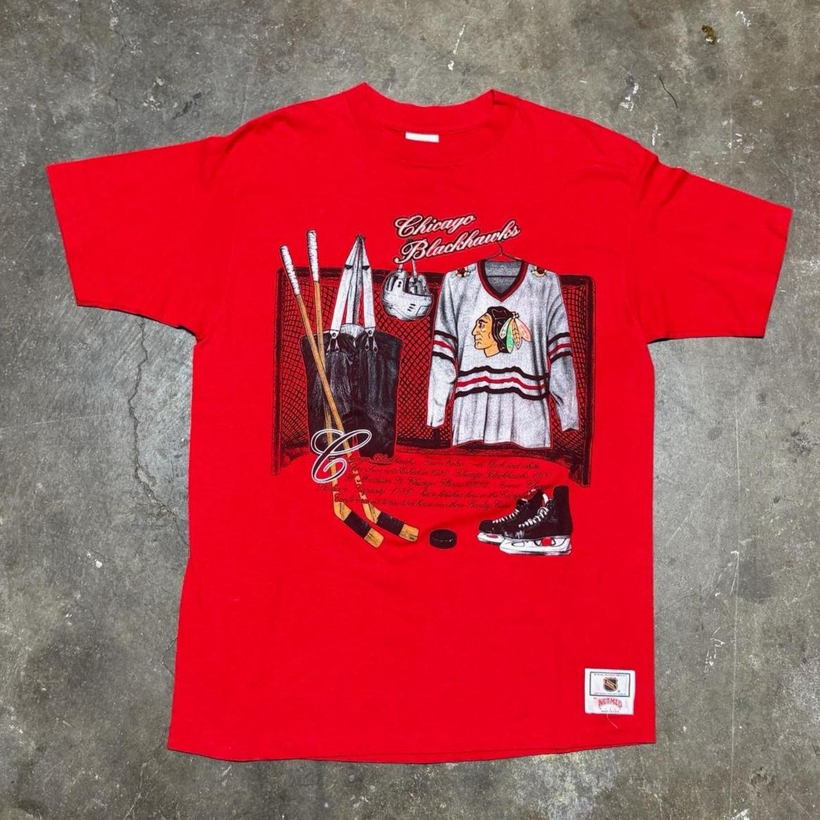 Nutmeg Vintage nutmeg mills chicago blackhawks Size US XL / EU 56 / 4 - 1 Thumbnail