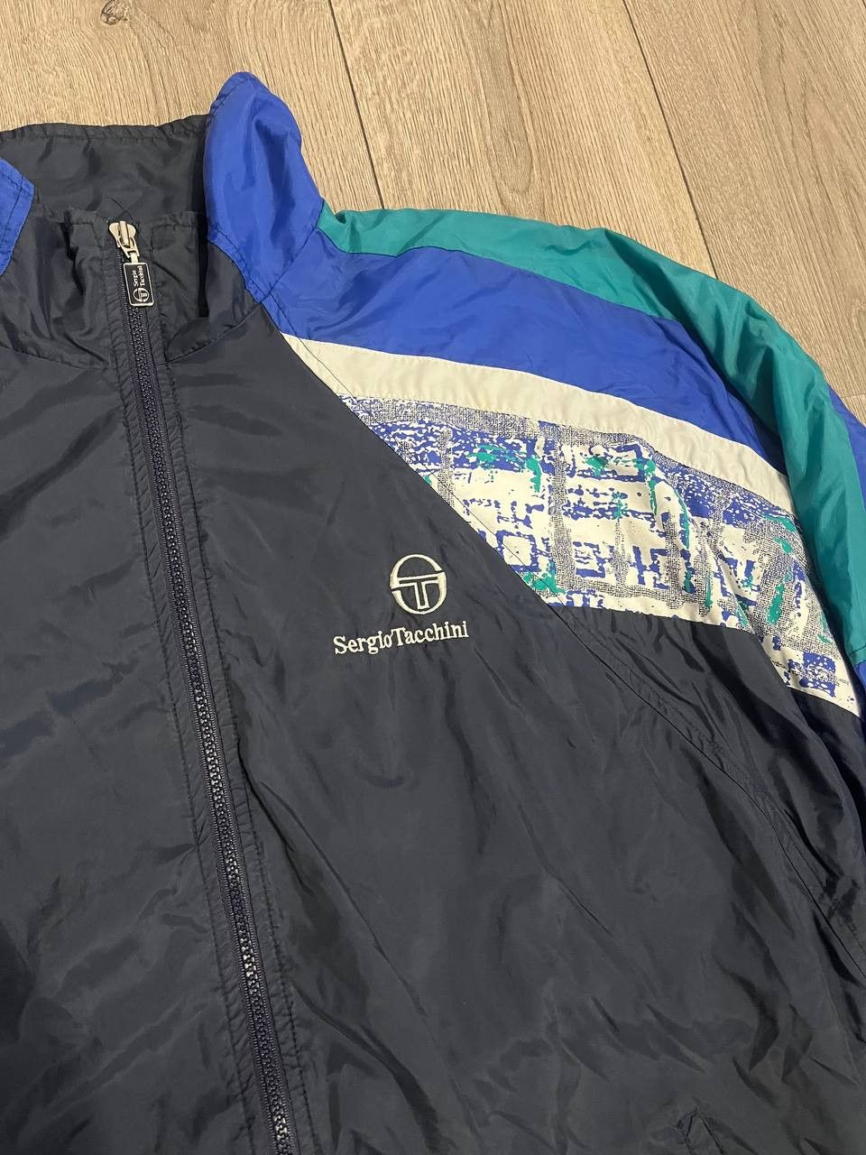 Sergio Tacchini × Vintage Extra Rare Vintage Sergio Tacchini Sport Track Jacket Size US M / EU 48-50 / 2 - 2 Thumbnail