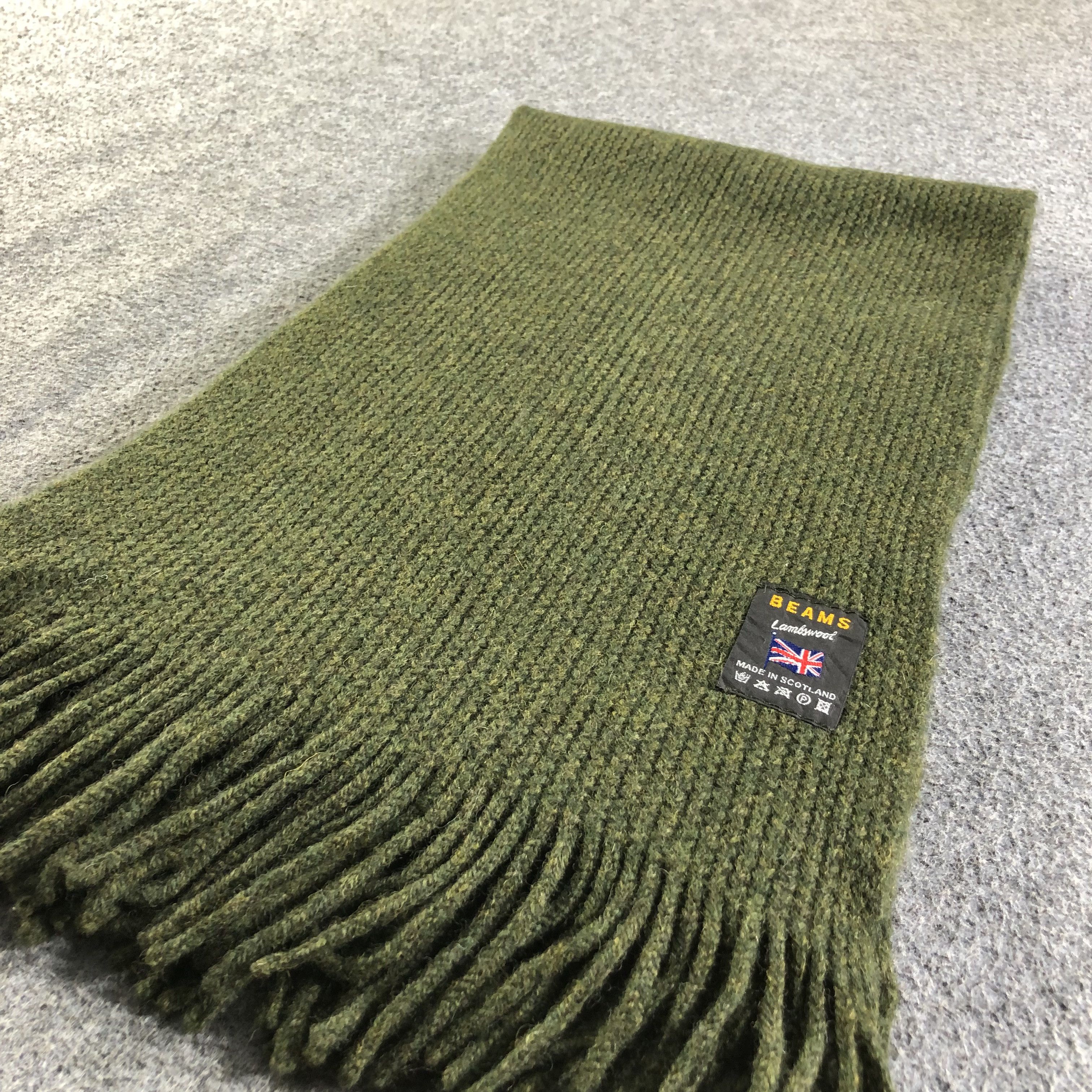 Beams Plus Beams Knit Wool Scarf Muffler Neckwear V2140 Size ONE SIZE - 3 Thumbnail