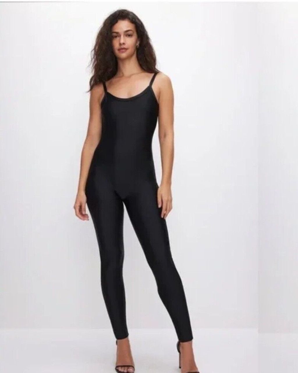 Good American Women's Good American black glossy Jumpsuit XS Black Size 25" / US 0 / IT 36 - 1 Thumbnail
