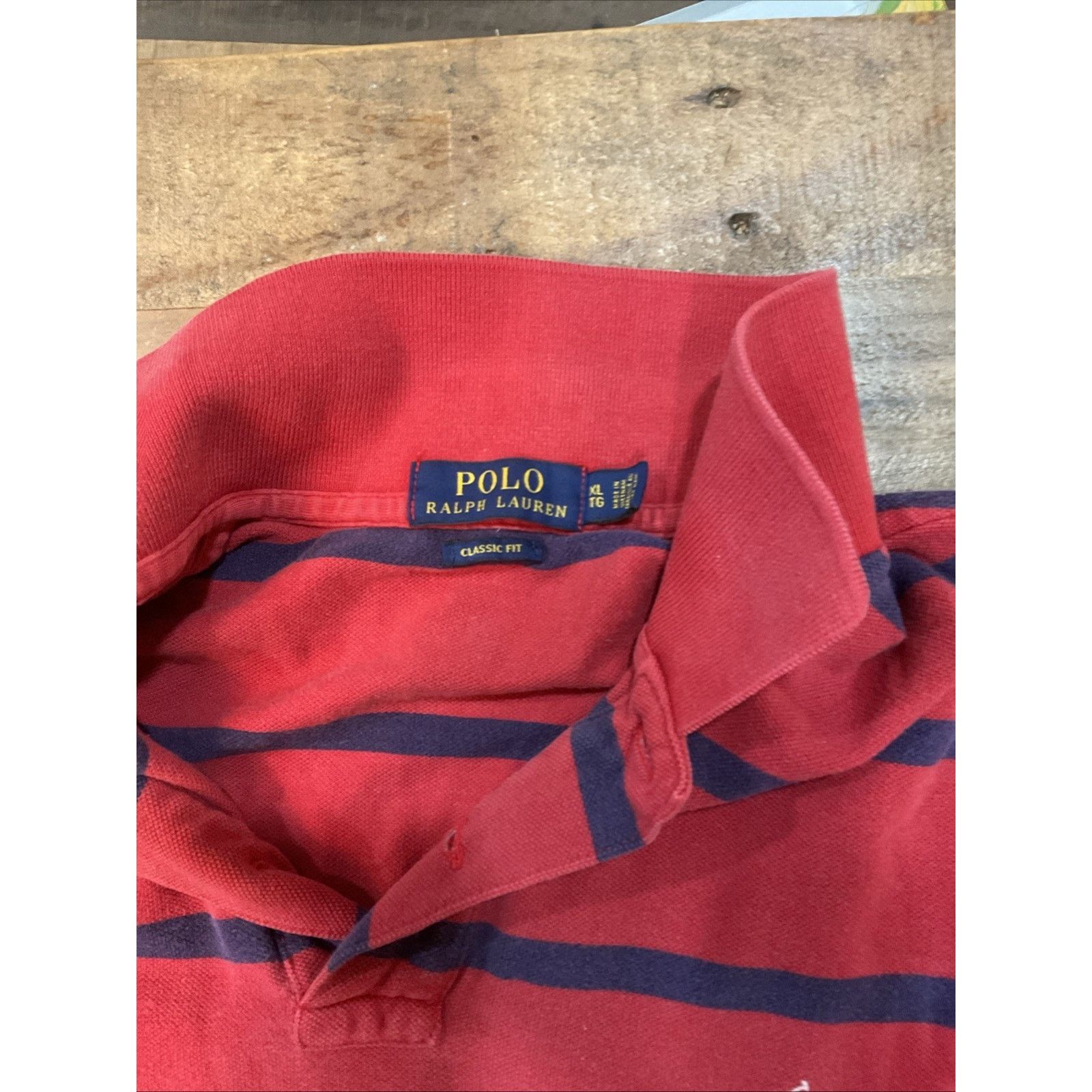 Ralph Lauren Polo Ralph Lauren Men’s XL Red Navy Stripe Classic Fit Size US XL / EU 56 / 4 - 2 Thumbnail