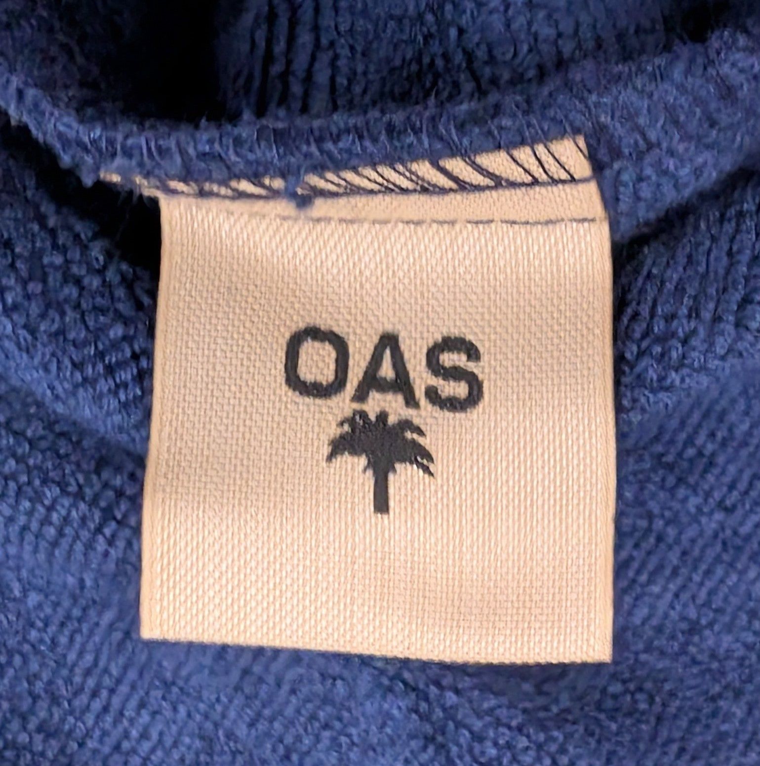 OAS OAS Double Breasted Terry Cotton Bath Robe Royal Size S/M Size ONE SIZE - 4 Thumbnail