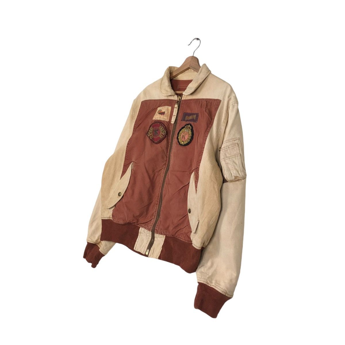 Japanese Brand 🔥VINTAGE BOMBER JACKET KARL HELMUT FULL PATCHES PARACHUTE Size US M / EU 48-50 / 2 - 4 Thumbnail