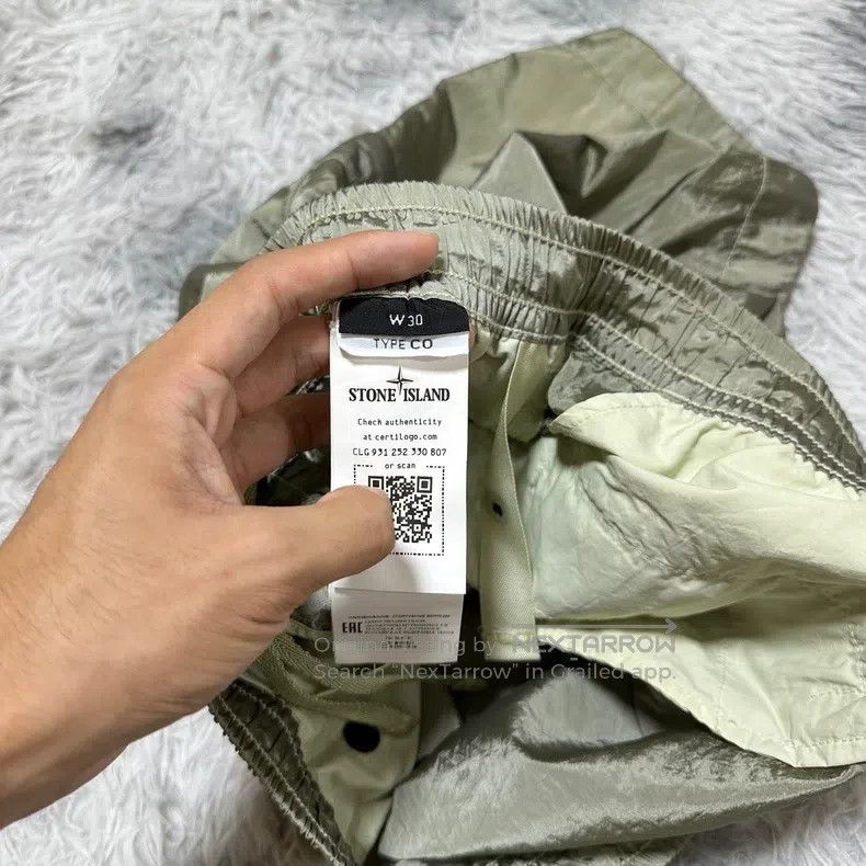 Stone Island Stone Island Metallic Nylon Shorts Light Green Size US 30 / EU 46 - 5 Thumbnail