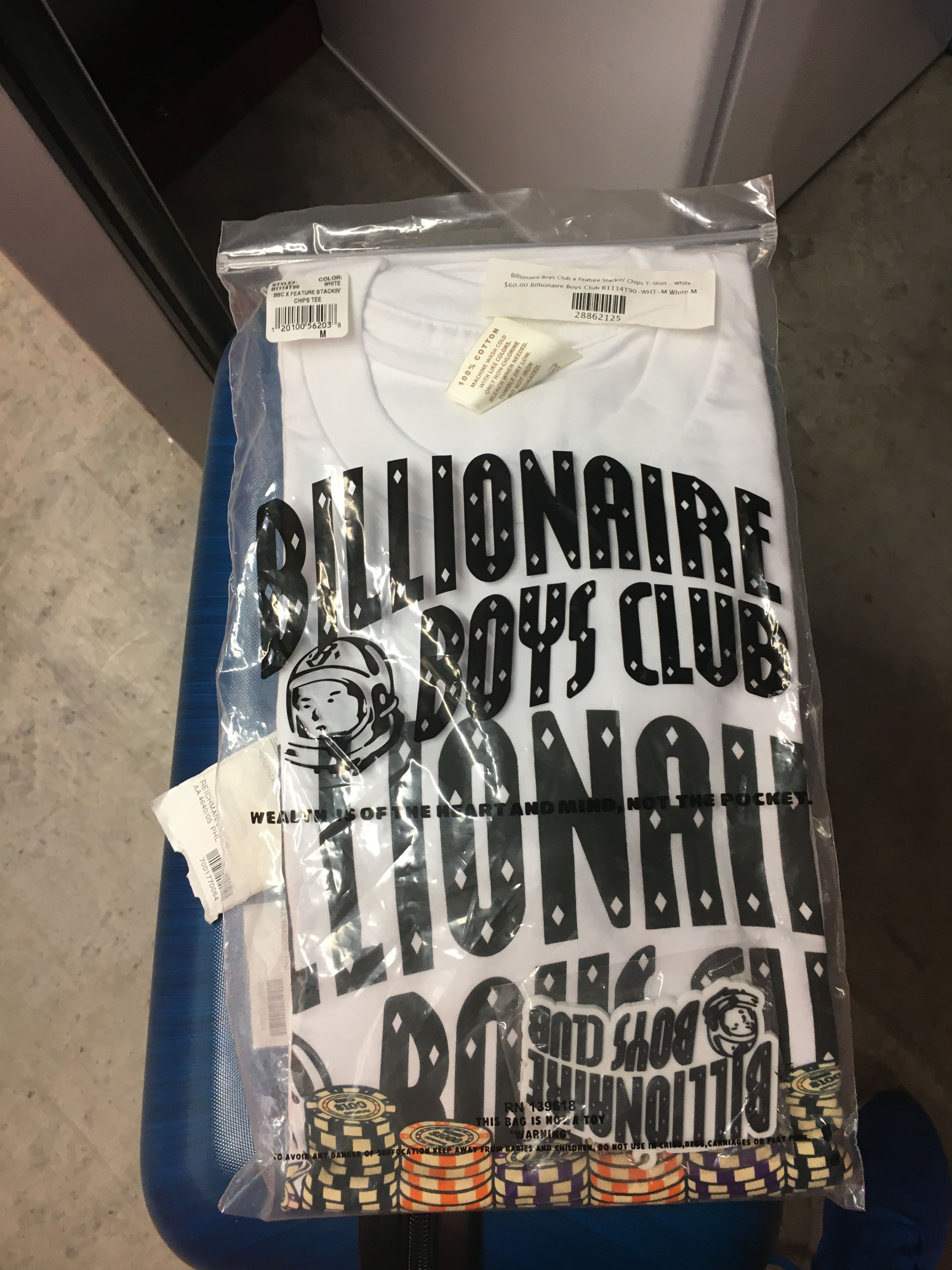 Billionaire Boys Club BBC x Feature Sneaker Boutique "Stackin' Chips" T-Shirt Size US M / EU 48-50 / 2 - 1 Thumbnail