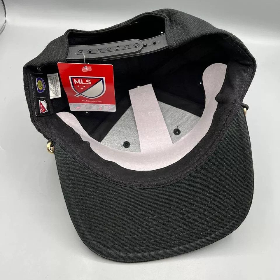 Adidas Orlando City Hat Women Black Adidas MLS Strap Back Cap New Size ONE SIZE - 6 Thumbnail