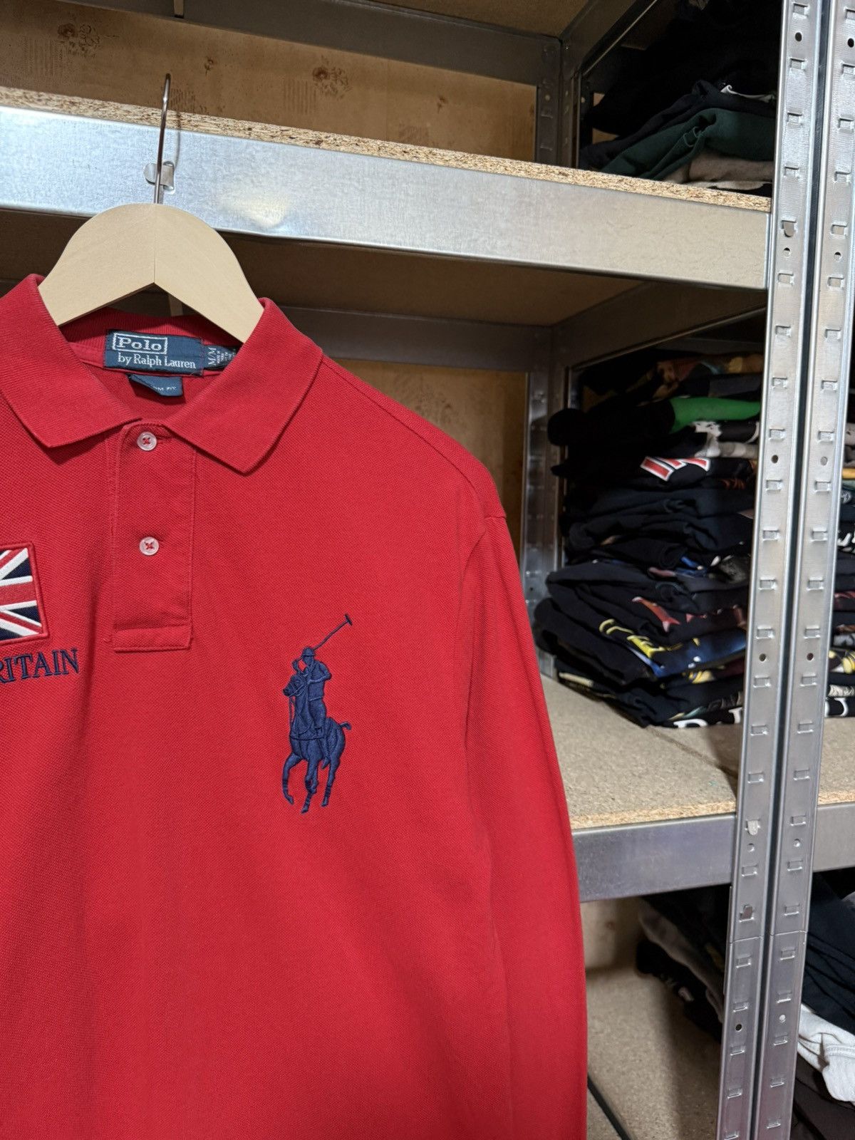 Polo Ralph Lauren × RRL Ralph Lauren × Rugby Ralph Lauren Vintage PRL Ralph Lauren Great Britain GBR Longsleeve Polo Size US M / EU 48-50 / 2 - 4 Thumbnail