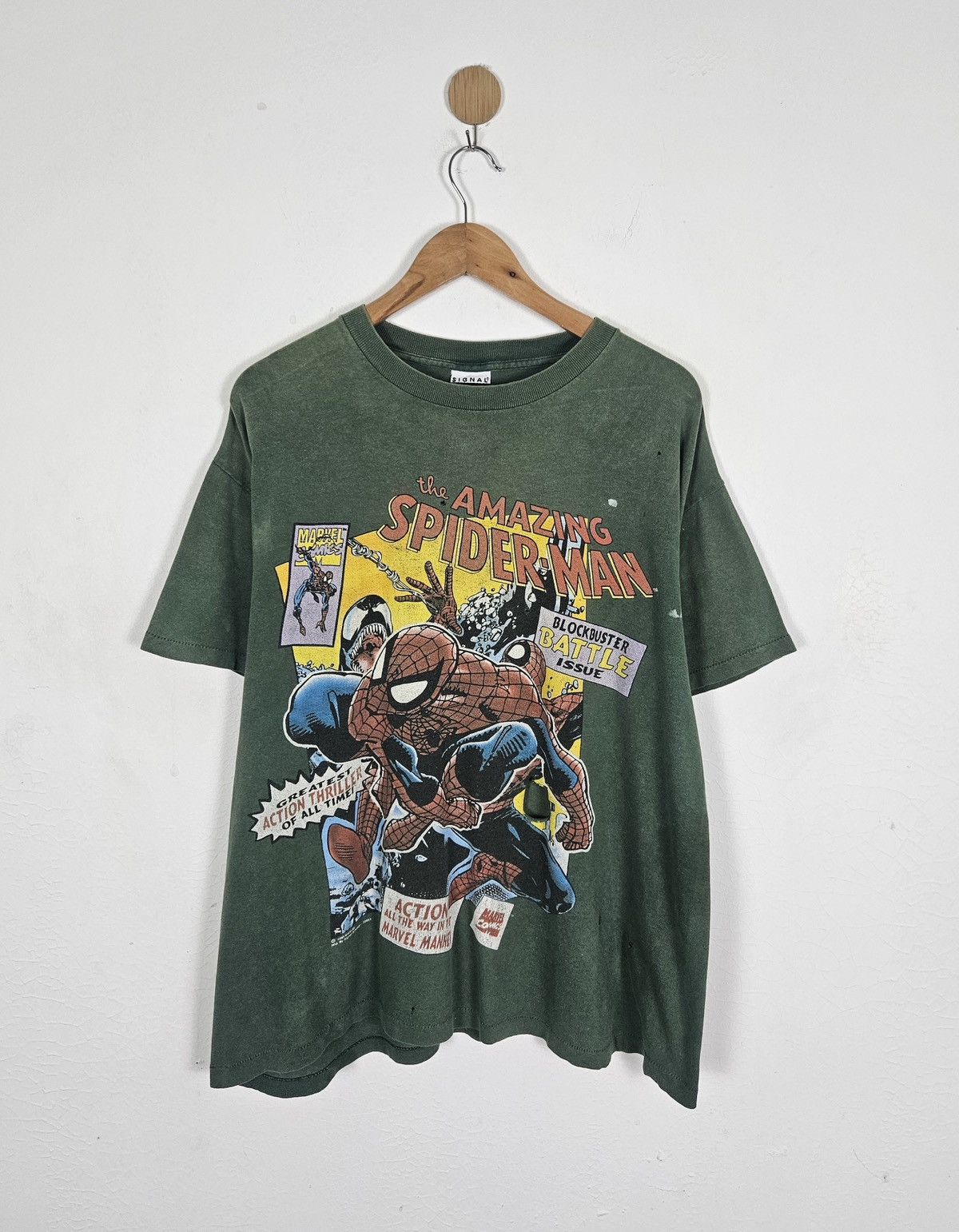 Vintage Vintage Amazing Spiderman Marvel Comic 90s Shirt Size US L / EU 52-54 / 3 - 1 Thumbnail