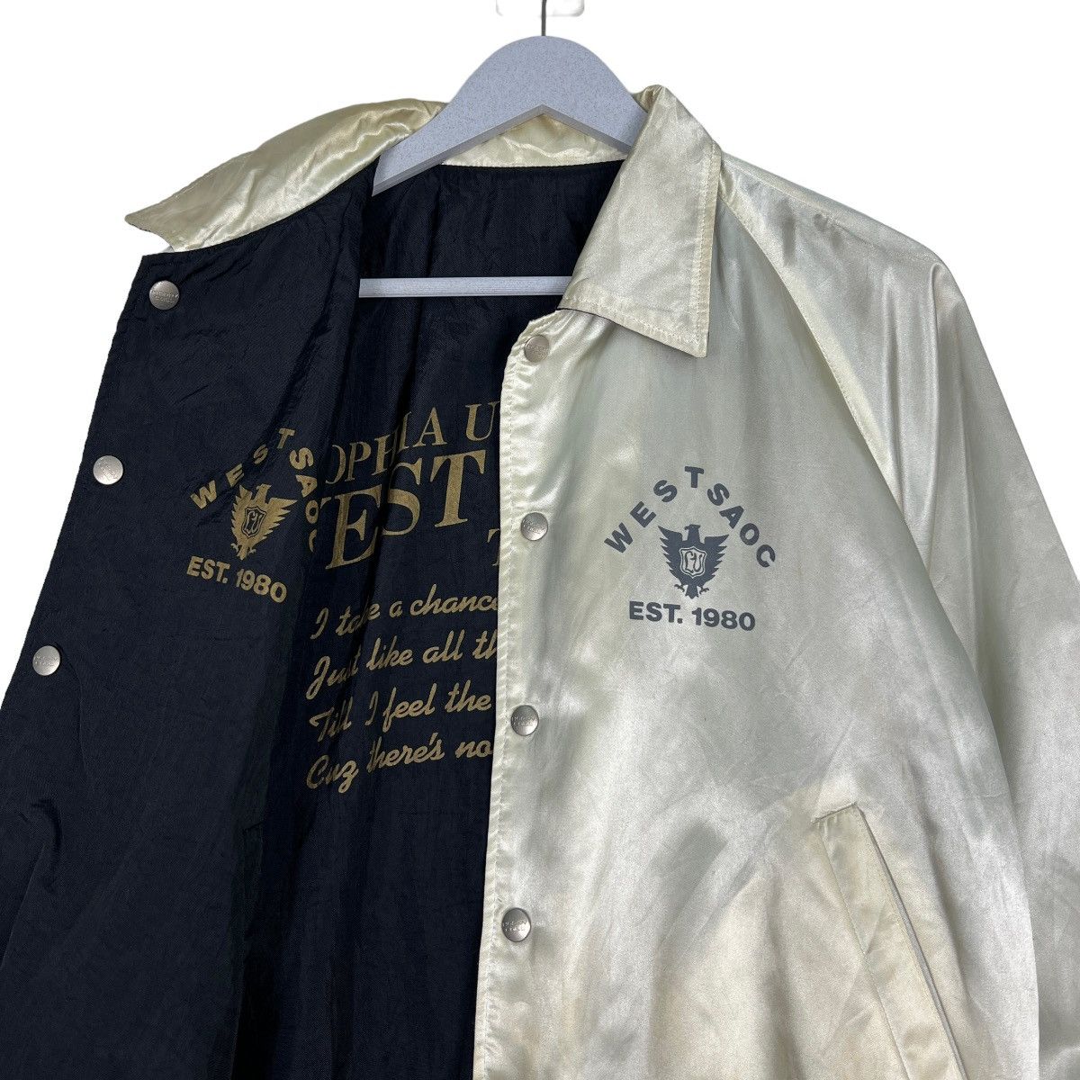 Japanese Brand 🔥 VINTAGE HAPPY CALL WEST COAST REVERSIBLE BOMBER JACKET Size US M / EU 48-50 / 2 - 11 Thumbnail