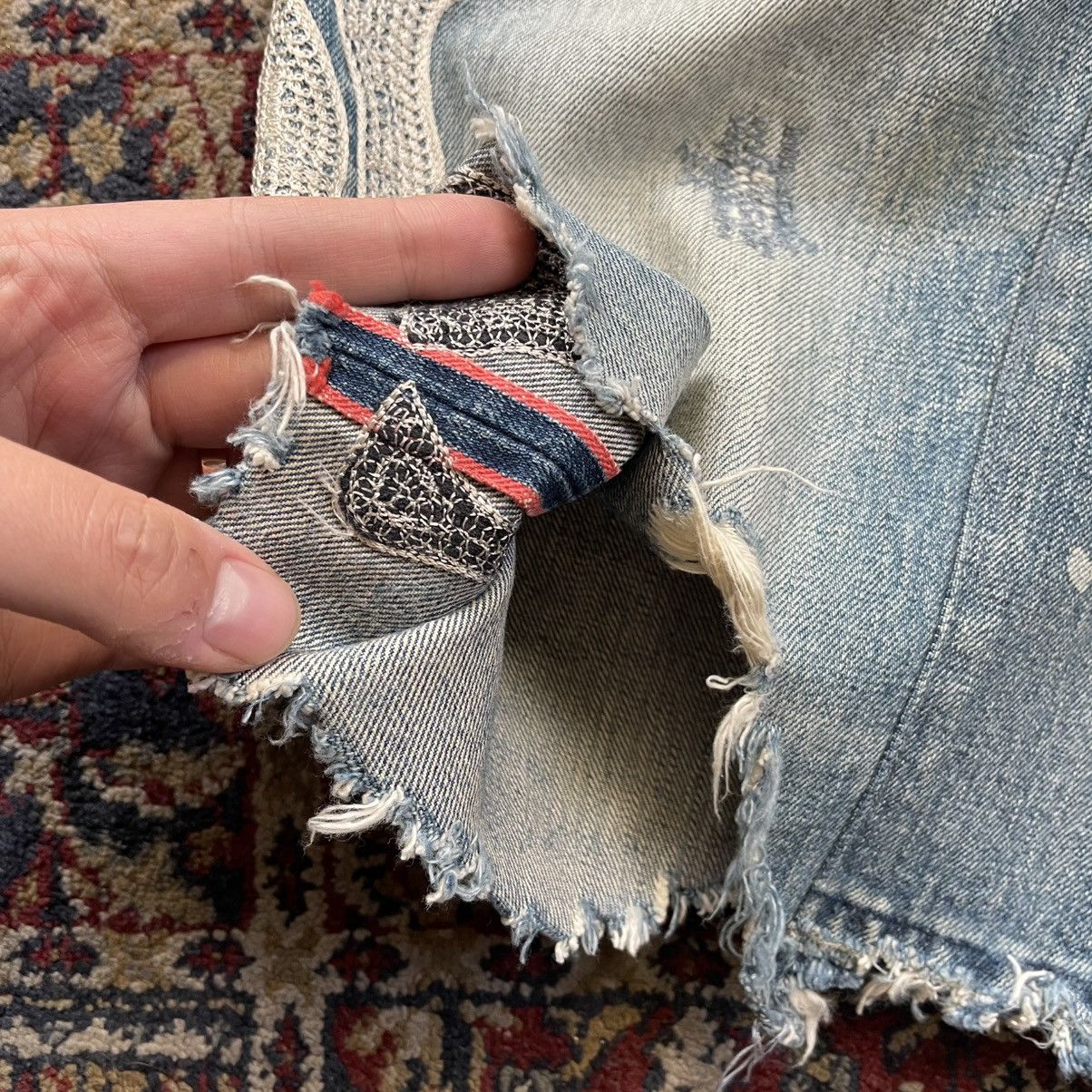 Kapital Kapital Kountry RARE Bone Selvedge Denim Shorts NAPA sz 31 Size US 31 - 5 Thumbnail