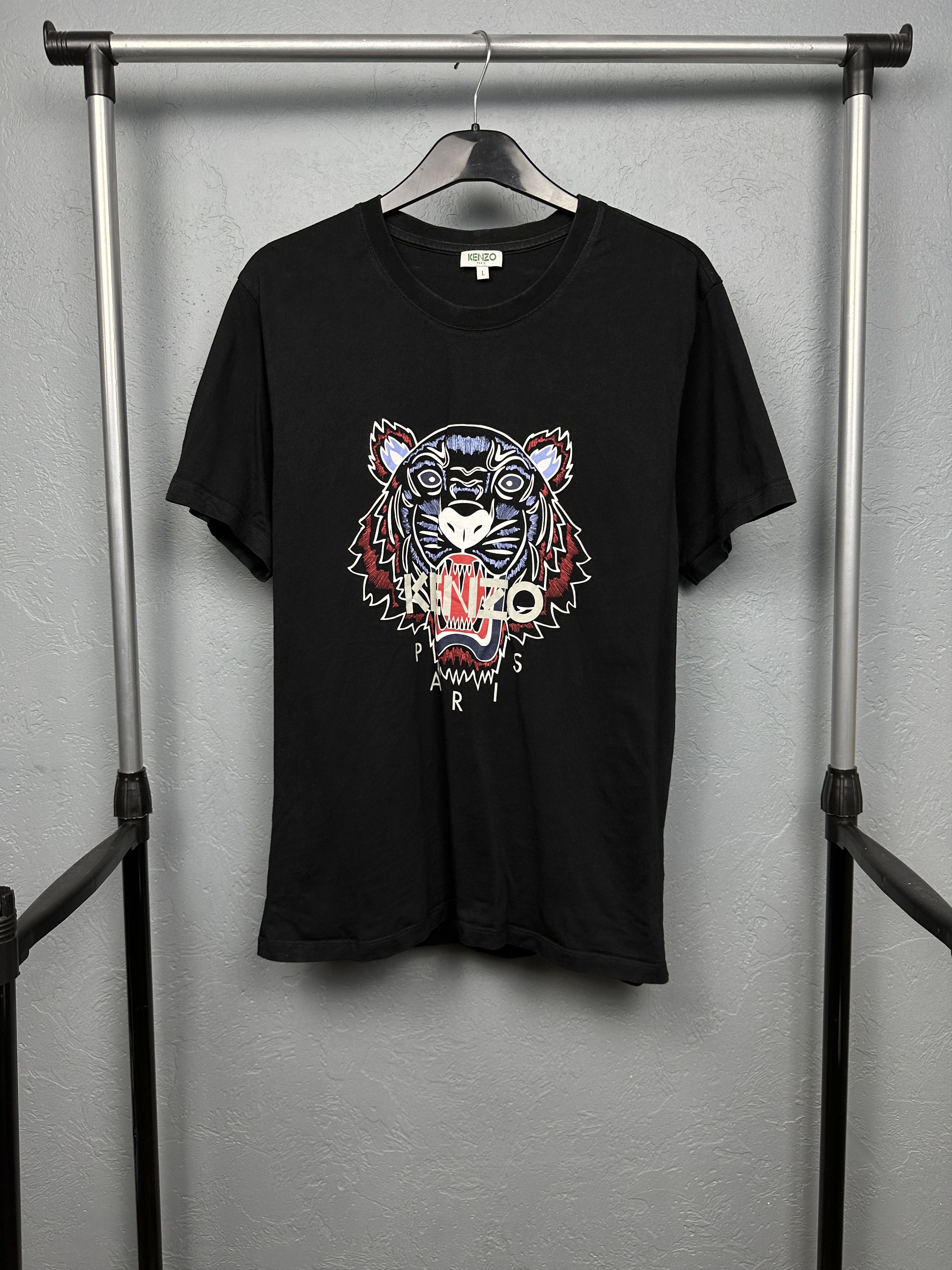 Kenzo Kenzo Paris Tiger Vintage Mens T-Shirt Size US L / EU 52-54 / 3 - 1 Thumbnail