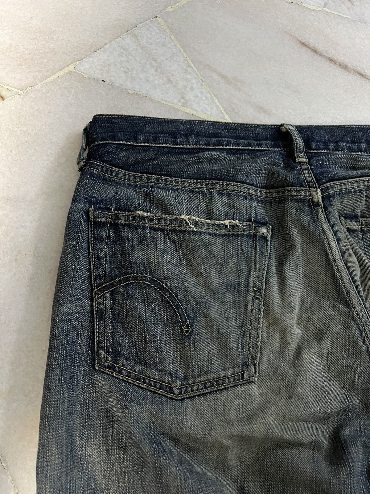 Levi's 💥BAGGY💥VINTAGE LEVIS 503 DISTRESSED MUD WASH JEANS VERY RARE Size US 35 - 11 Thumbnail