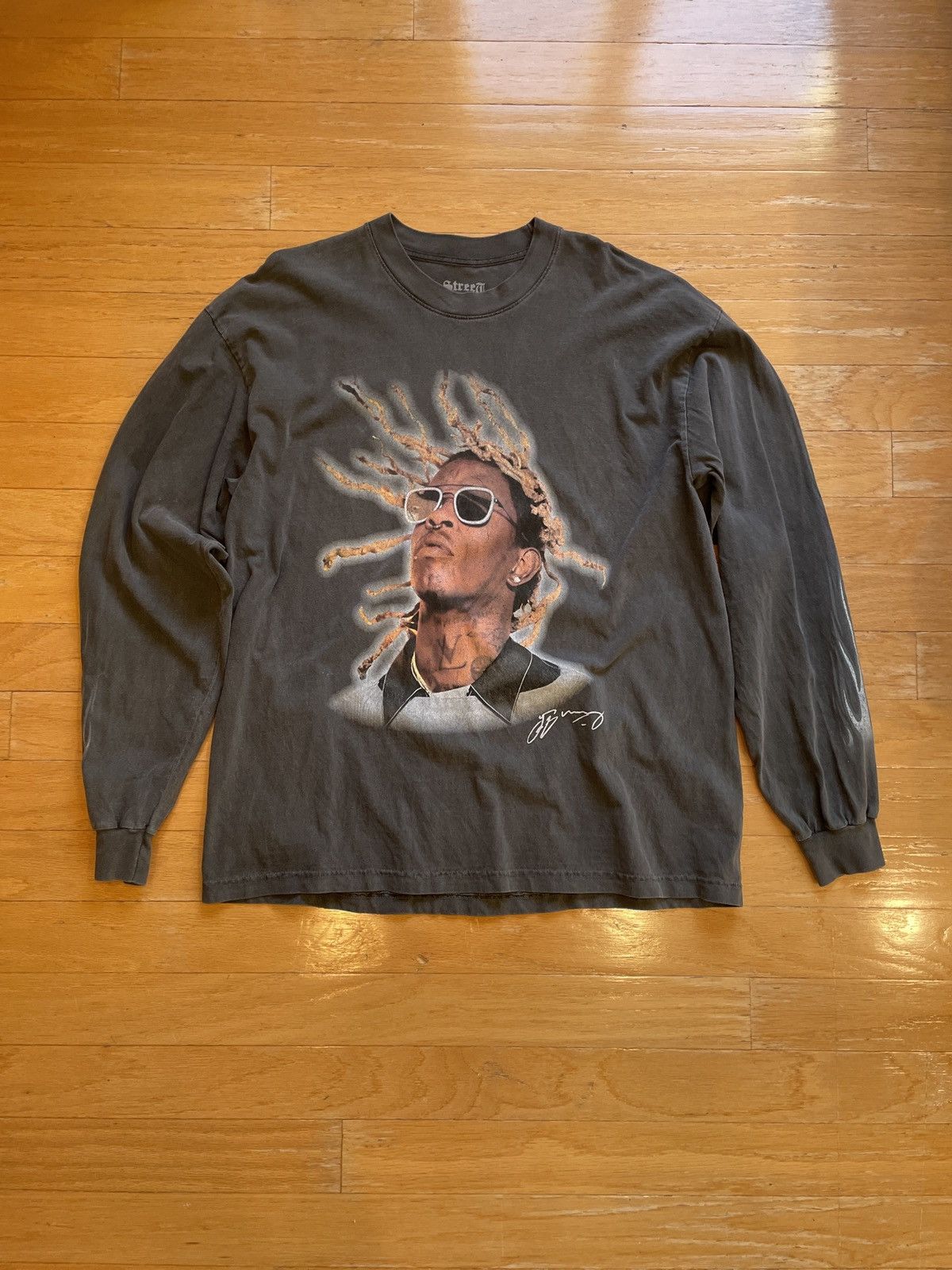 Street Market Supply Young Thug Vintage Black Long Sleeve