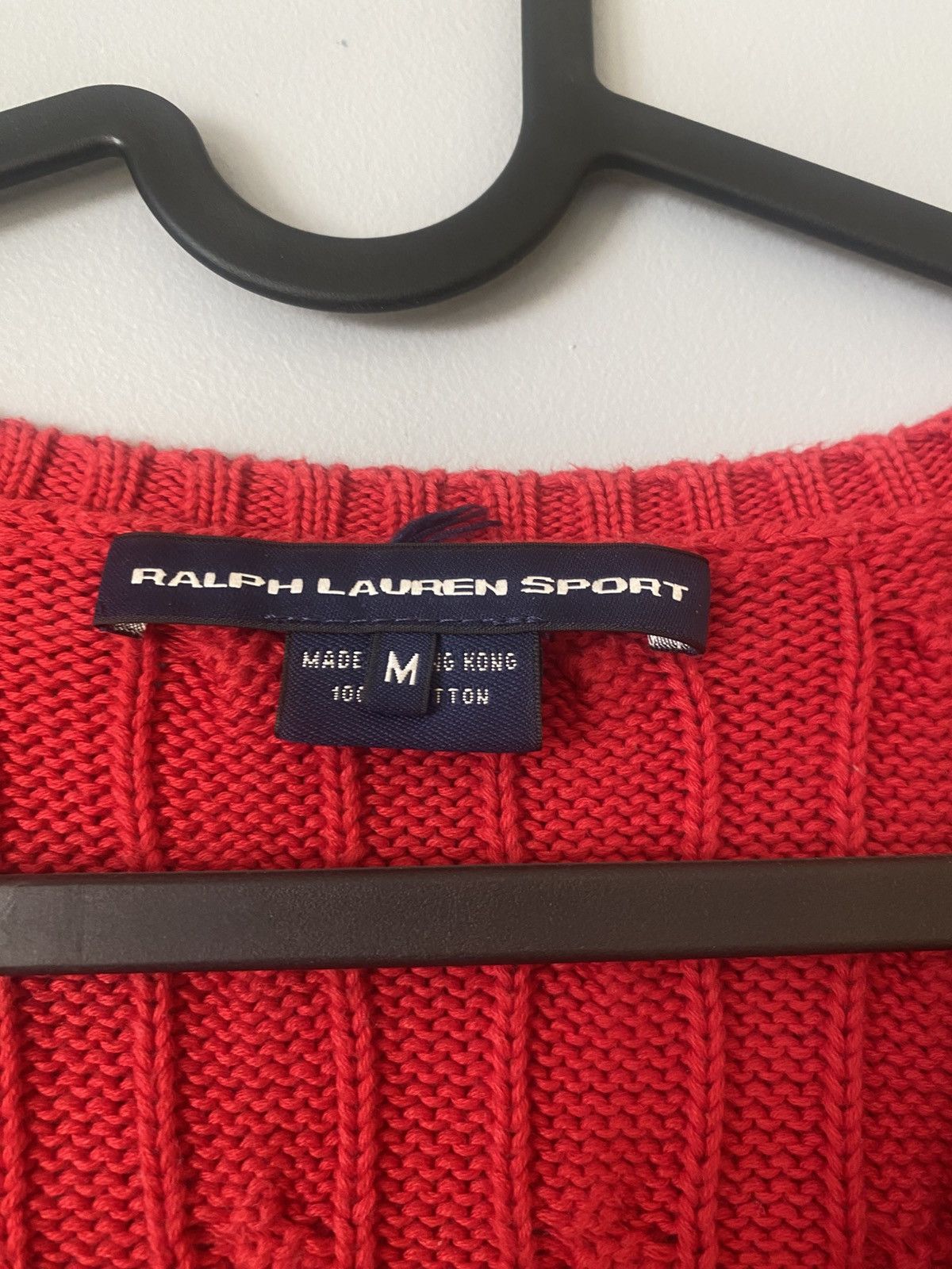 Polo Ralph Lauren × Ralph Lauren Sport Ralph lauren sweater cableknit women red Size M / US 6-8 / IT 42-44 - 3 Thumbnail
