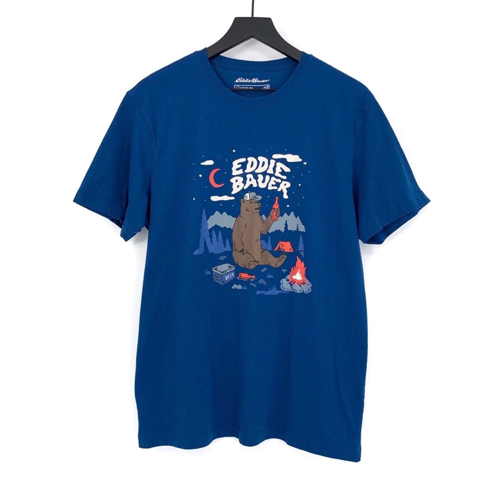 Eddie Bauer EDDIE BAUER Bear Beers Graphic T-Shirt Royal Blue M Size US S / EU 44-46 / 1 - 1 Thumbnail