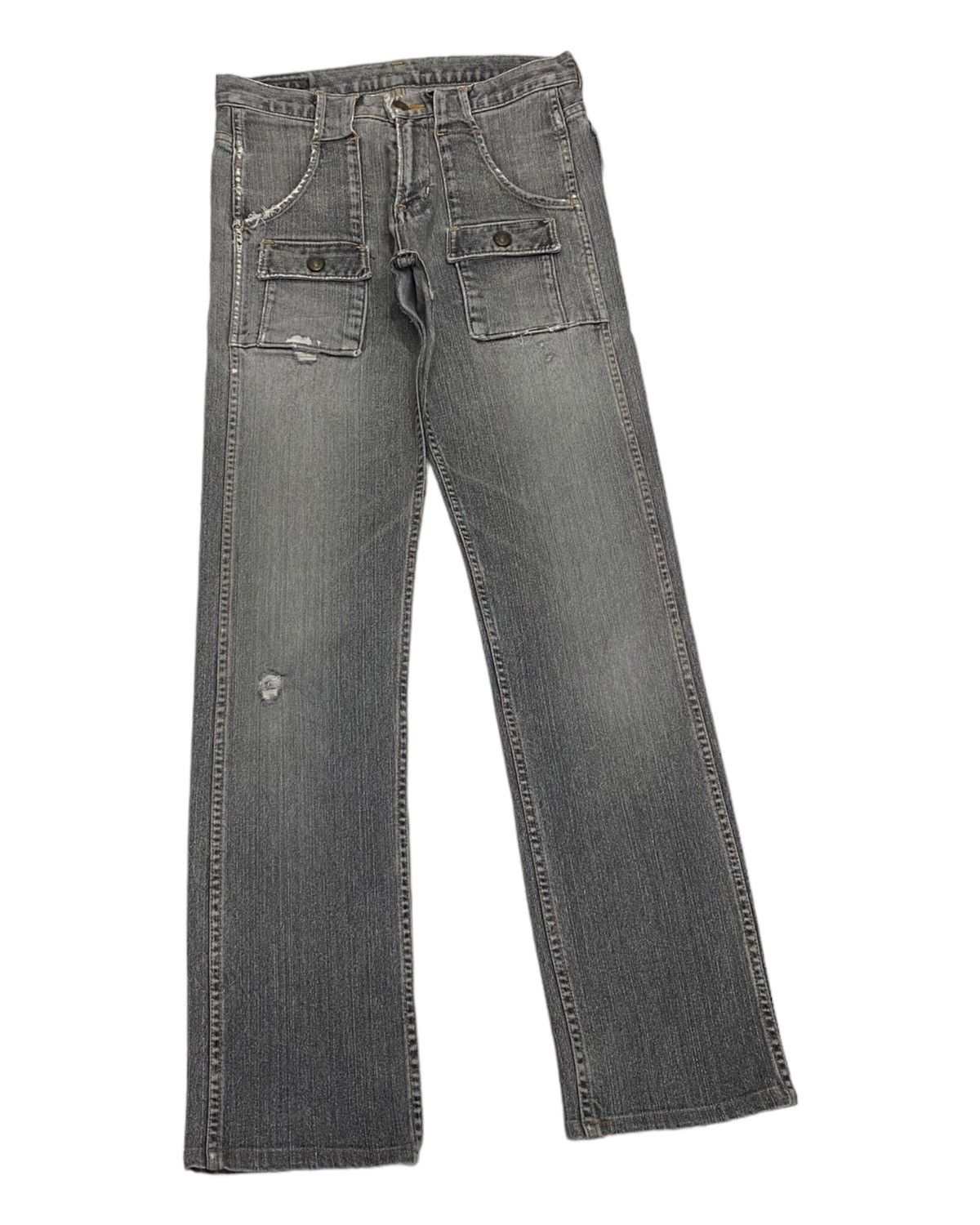 If Six Was Nine 🔥GL HEART DENIM BUSH PANTS DISTRESSED DENIM Size US 28 / EU 44 - 6 Thumbnail