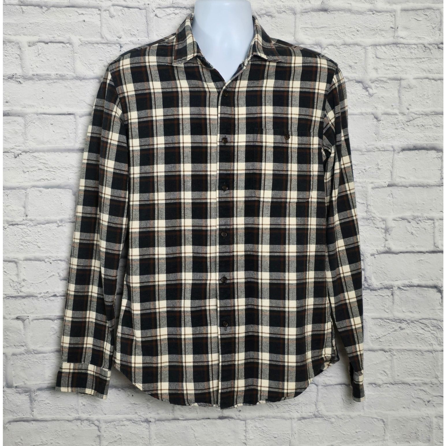 J.Crew J. Crew Mercantile Shirt Medium Brown Flannel Elbow Patches Size US M / EU 48-50 / 2 - 1 Thumbnail