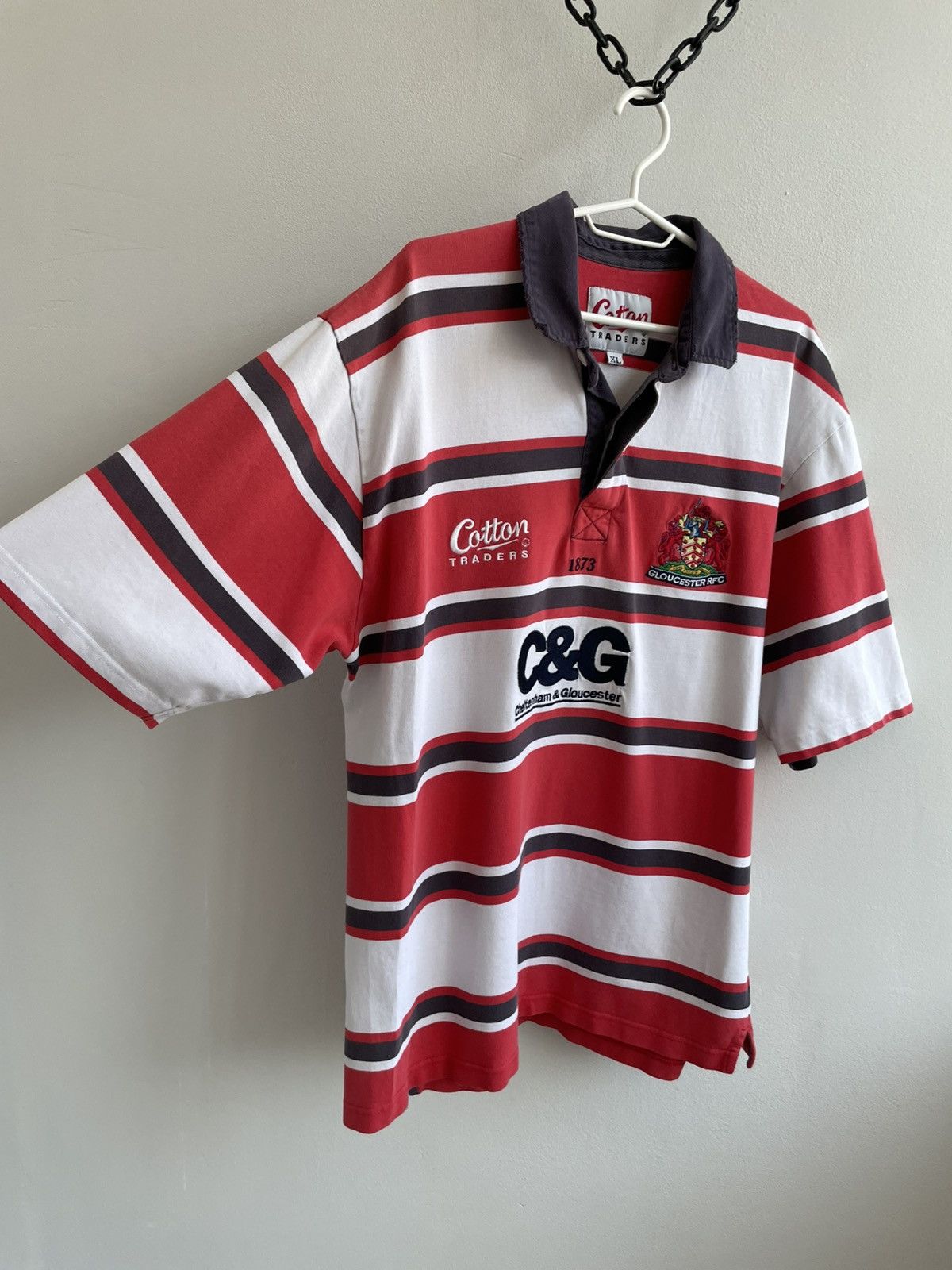 Cotton Traders Gloucester 2003 2004 Home Rugby Jersey Shirt Cotton Traders Size US XL / EU 56 / 4 - 3 Thumbnail
