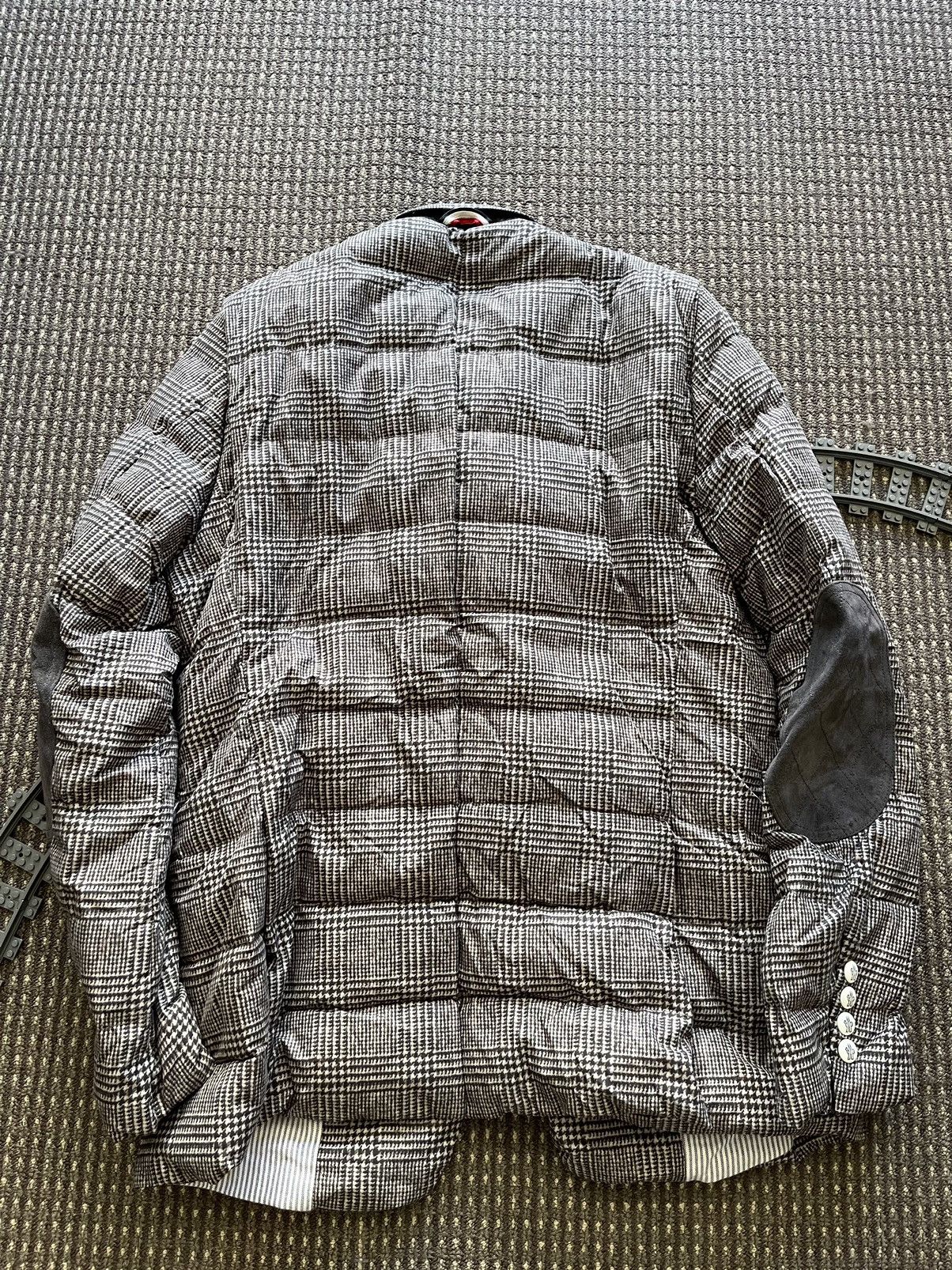 Moncler Moncler Gamme Bleu Check Print Down Jacket Size US M / EU 48-50 / 2 - 2 Thumbnail