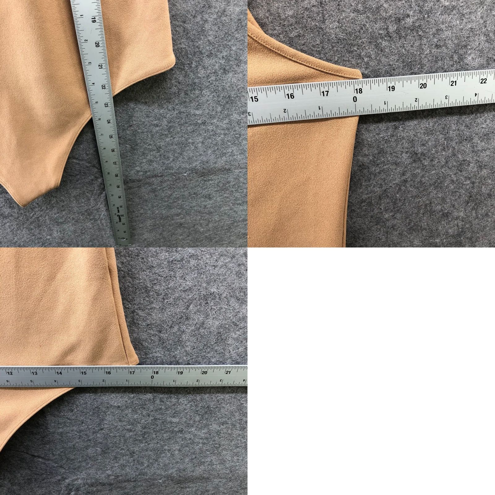 Express Express Cami Bodysuit Womens L Beige Tank Stretchy Scoop Neck Size L / US 10 / IT 46 - 8 Thumbnail