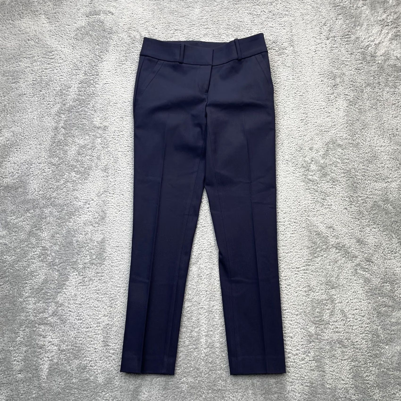 Ann Taylor Ann Taylor Loft Pants Womens 0 Blue Marisa Skinny Leg Cotton Stretch Dress Pants Size 25" / US 0 / IT 36 - 2 Thumbnail