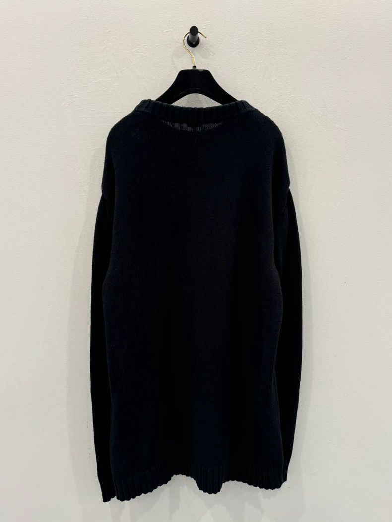 Loewe LOEWE Men's black sweater with embroidered letter logo, si Size US L / EU 52-54 / 3 - 3 Thumbnail