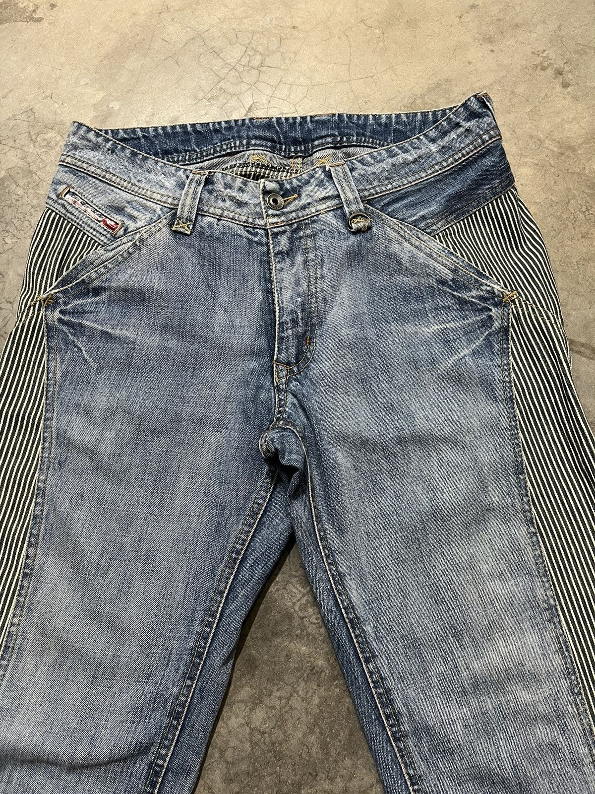 Hysteric Glamour Distressed Nicole Club for men Reconstructed hickory stripe Size US 32 / EU 48 - 10 Thumbnail