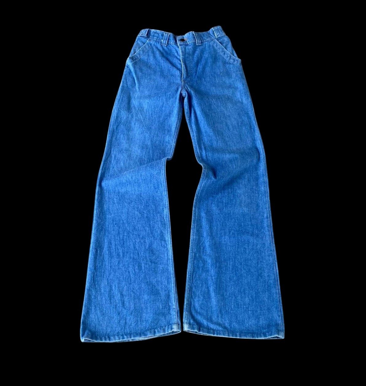 Levi's Vintage Clothing RARE 70S LEVIS 648 FLARE DENIM ORANGE TAG ZIP TALON Size US 29 - 1 Thumbnail