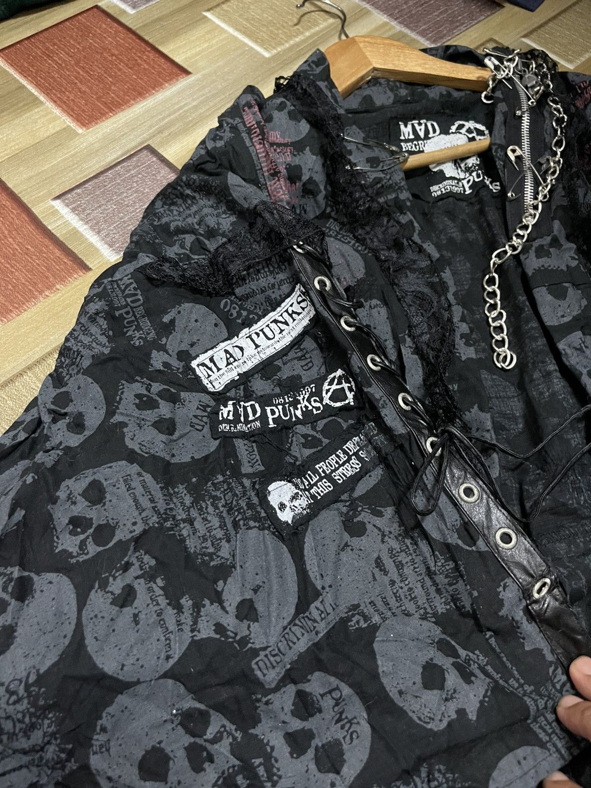 Japanese Brand Seditioneries mad punk full print skull kimono Size L / US 10 / IT 46 - 16 Thumbnail