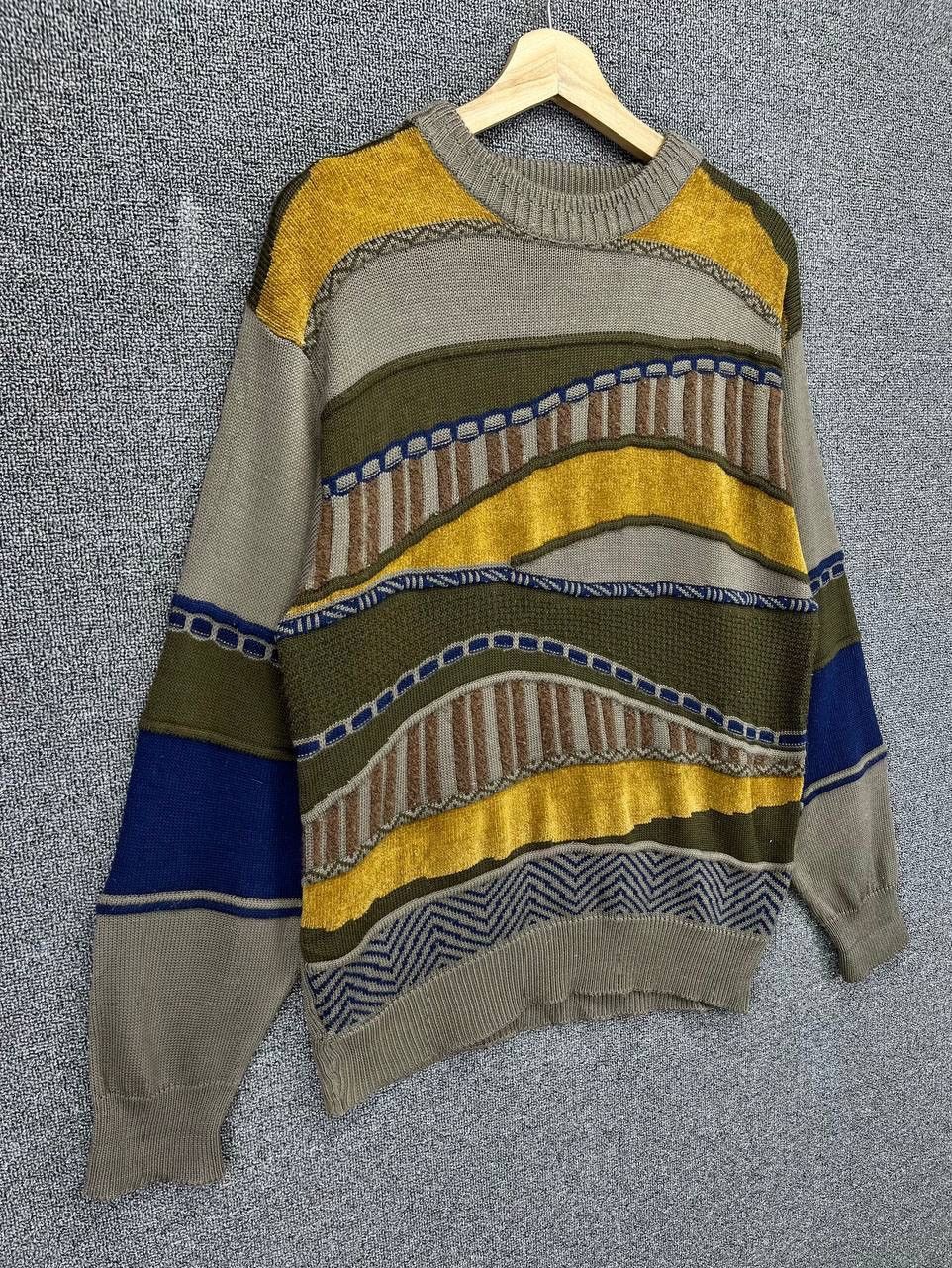 Coogi Vintage Too Set Coogi Style Cable Knit Sweater Size US M / EU 48-50 / 2 - 2 Thumbnail
