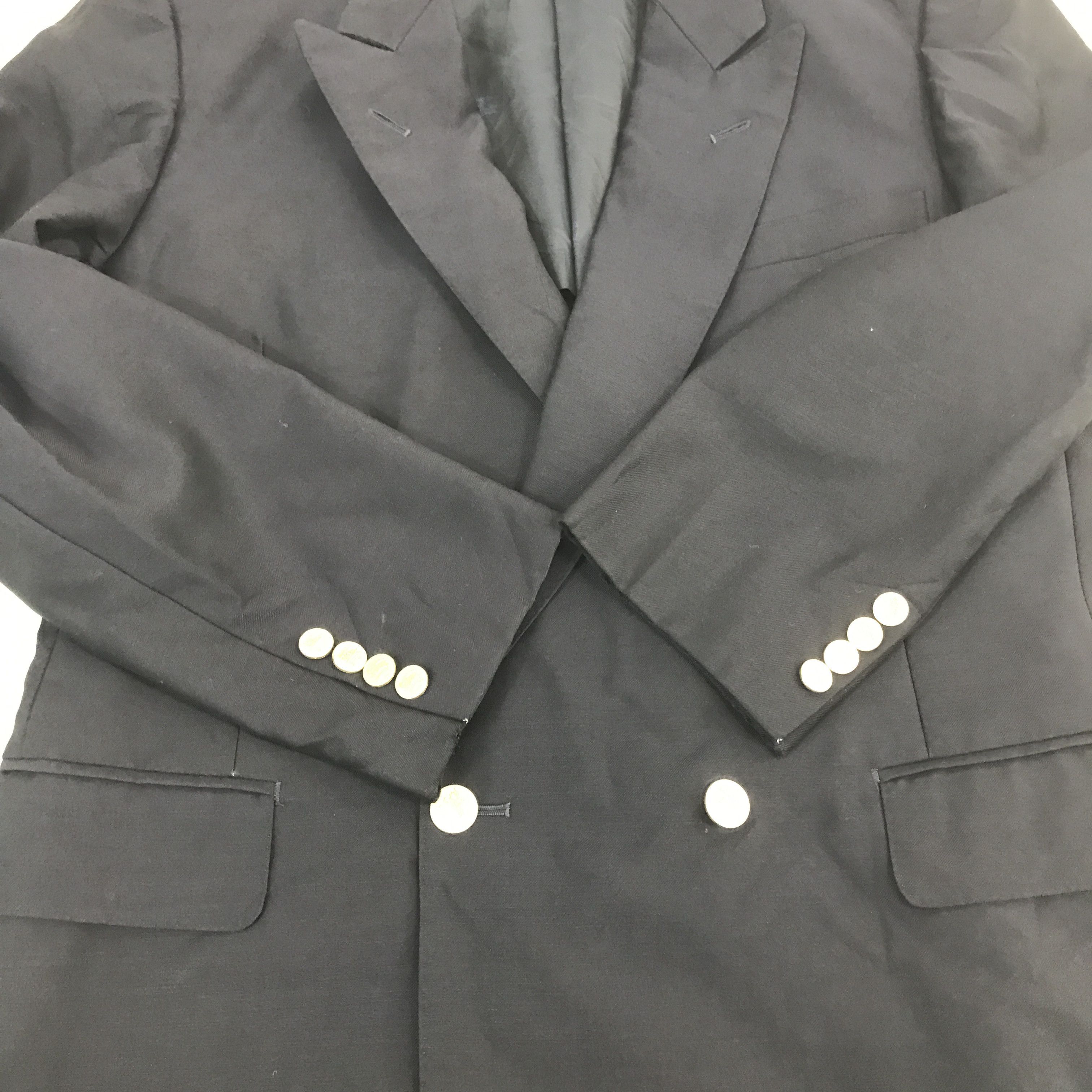 Burberry × Vintage Burberry men’s Double breast Gold button blazer jacket Size US L / EU 52-54 / 3 - 6 Thumbnail