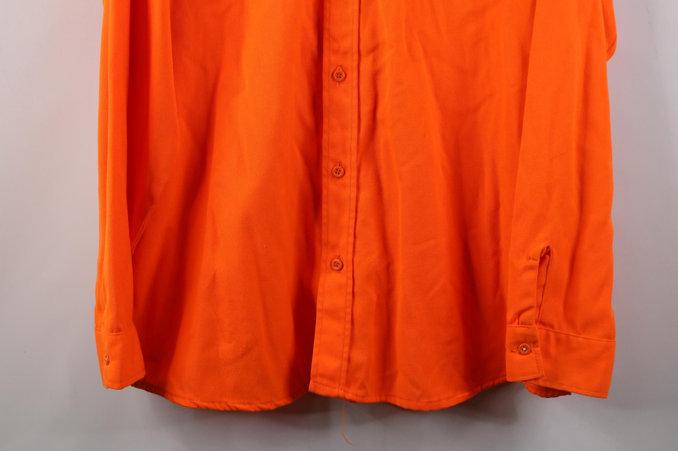 Vintage Vintage 80s 90s Hunting Collared Button Shirt Blaze Orange Size US XXL / EU 58 / 5 - 3 Thumbnail